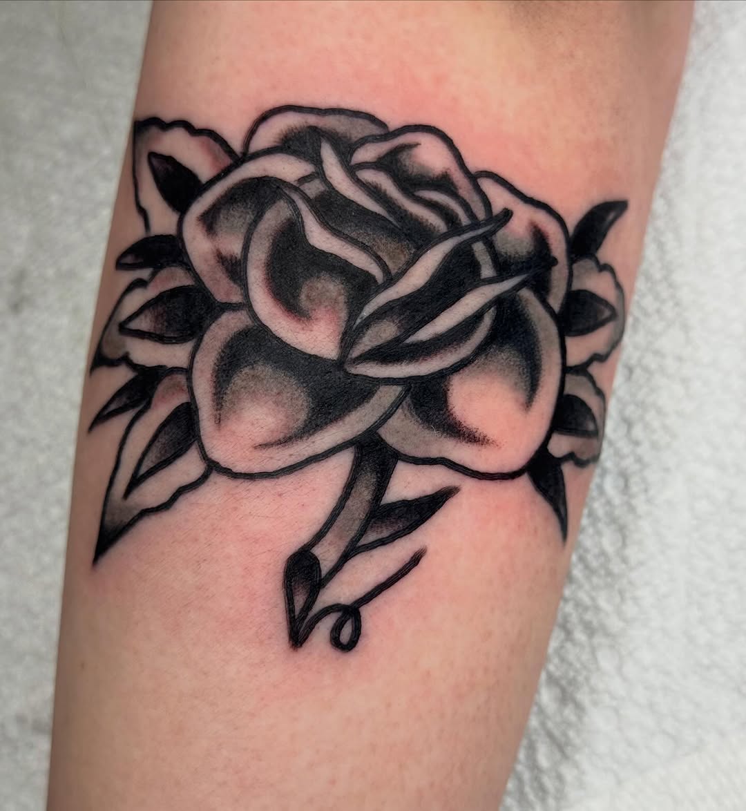 Tattoo by @jojobentontattoo — american_traditional, black_and_grey