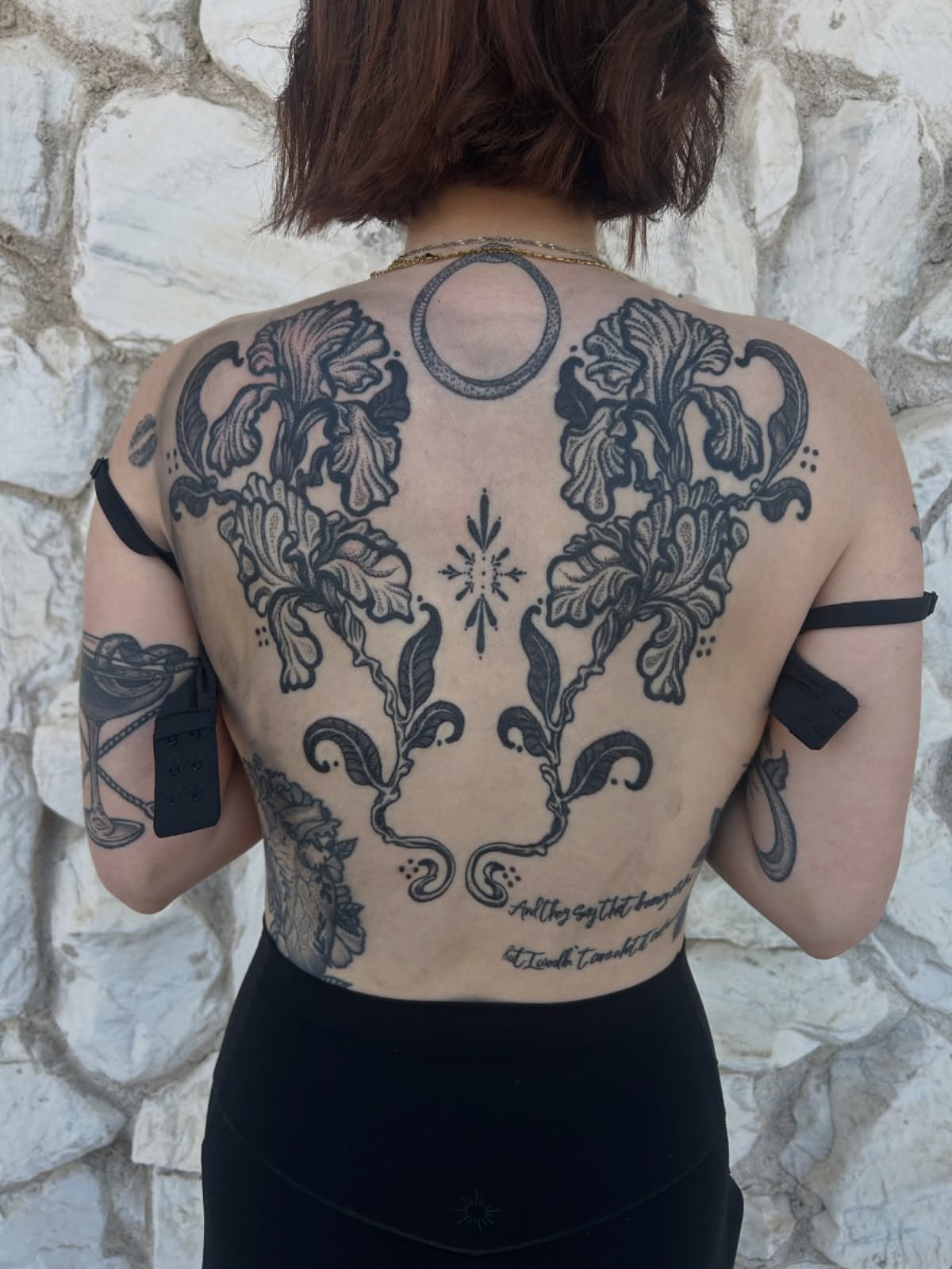 Tattoo by @katie.rosemarytattoos — black_and_grey, ornamental