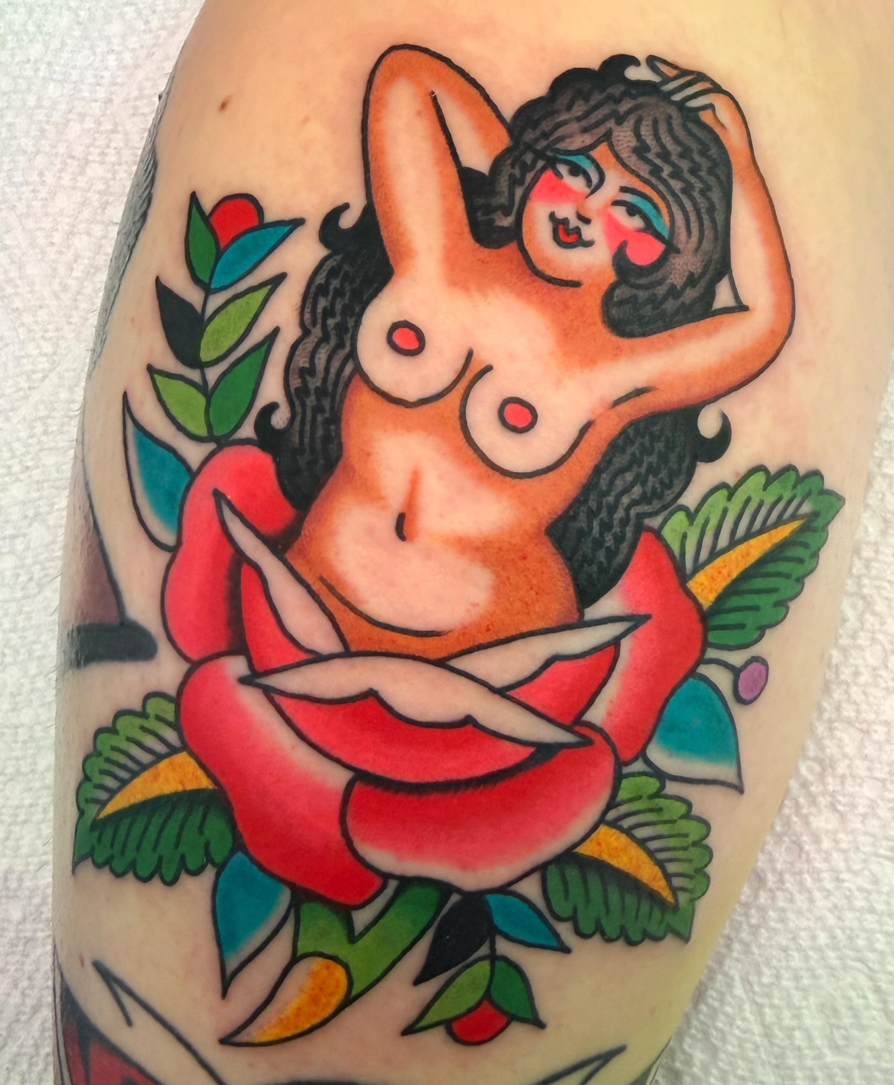 Tattoo by @sweetpeachtattoos — american_traditional