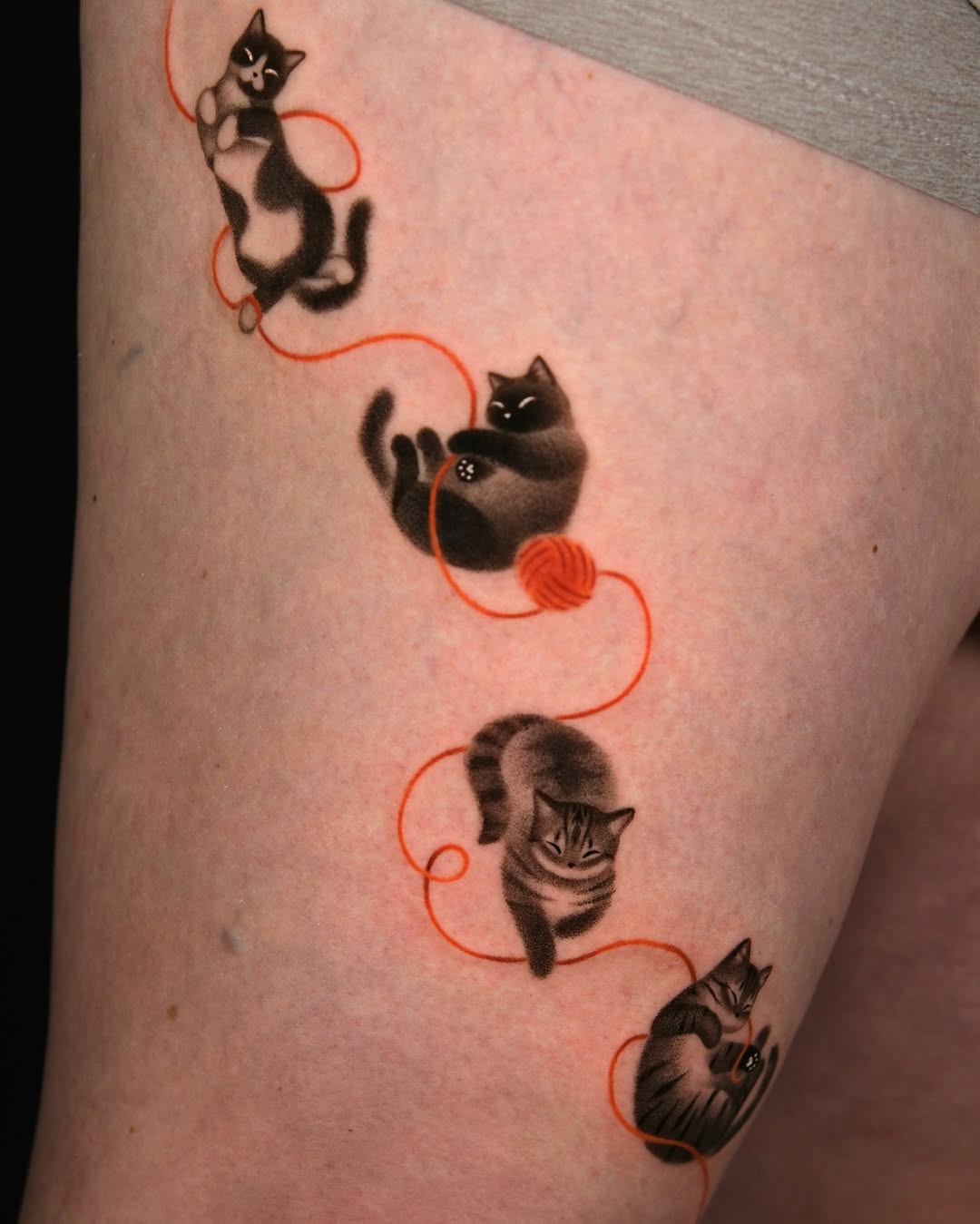 Tattoo by @toki.tattoos — dotwork, realism