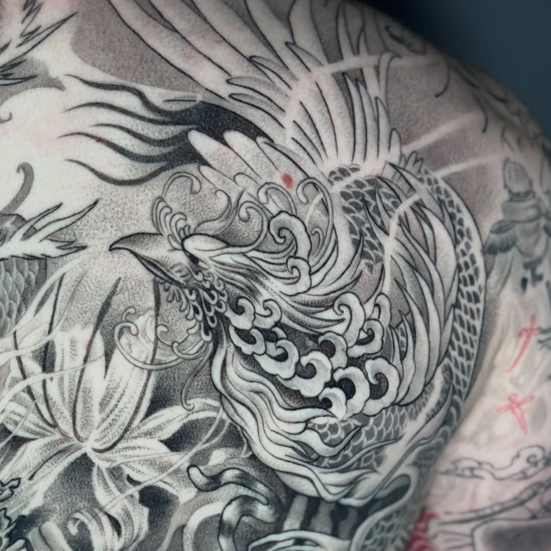 Tattoo by @zacharyktattoos โ japanese_irezumi, dotwork