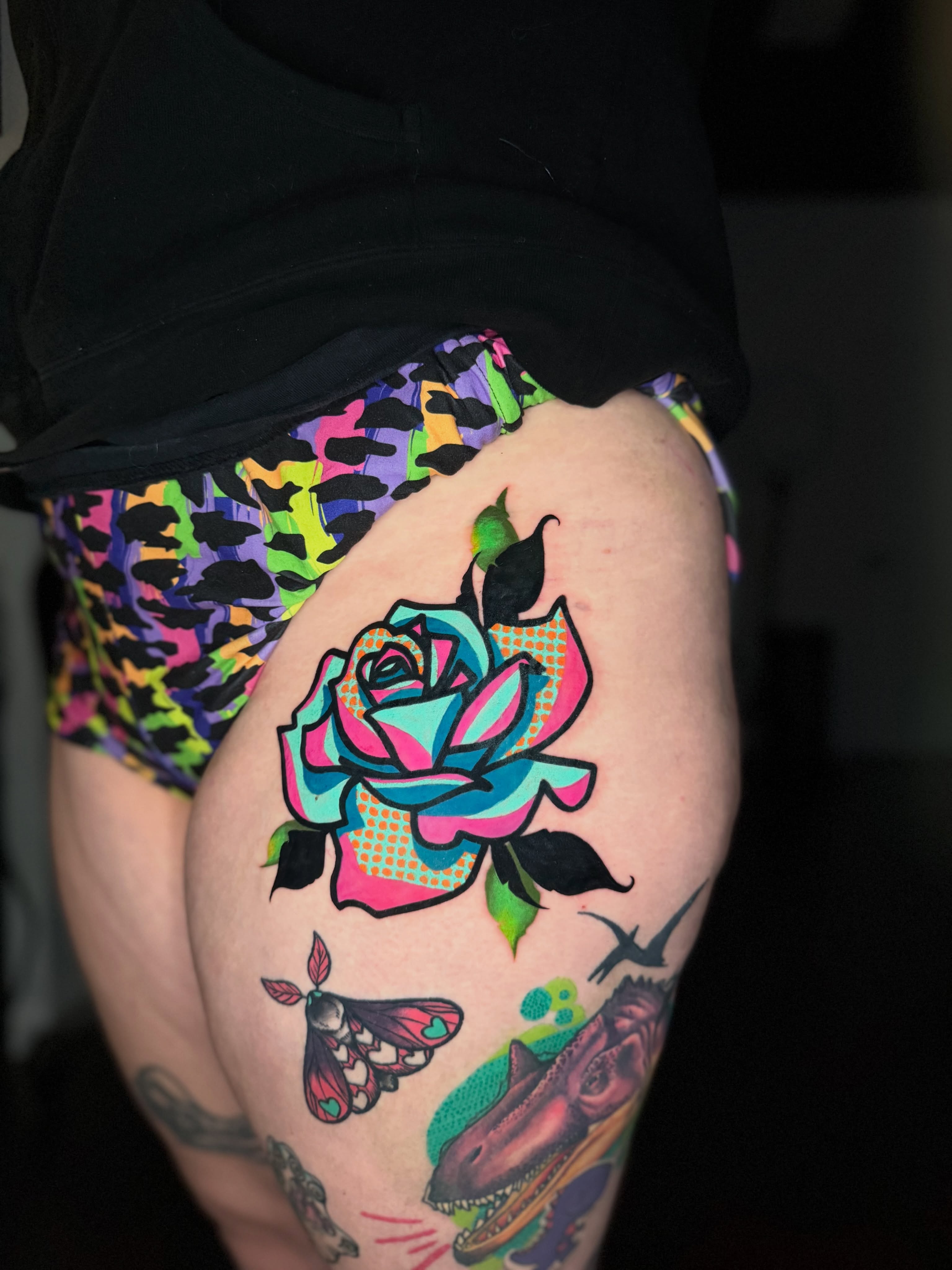 Tattoo by @inked_by_k — new_school, trash_polka