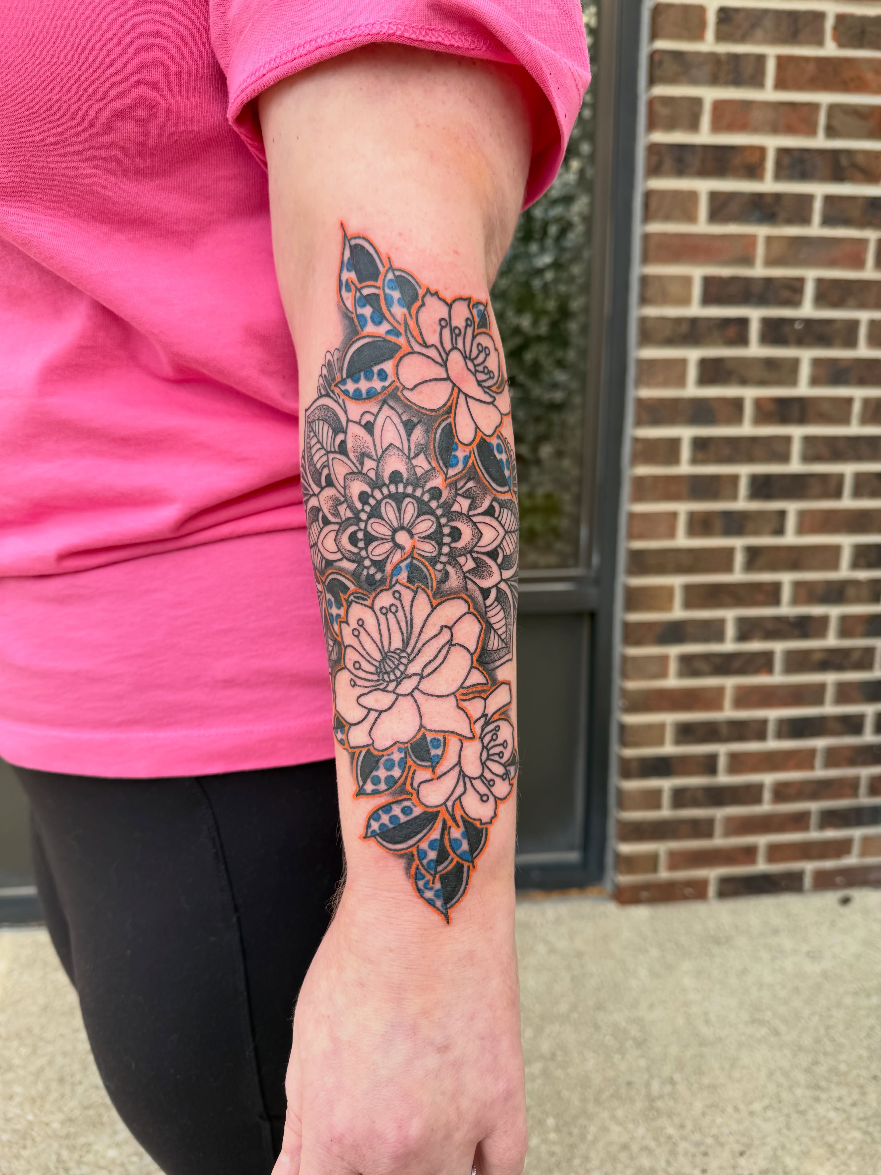 Tattoo by @inked_by_k — dotwork, ornamental