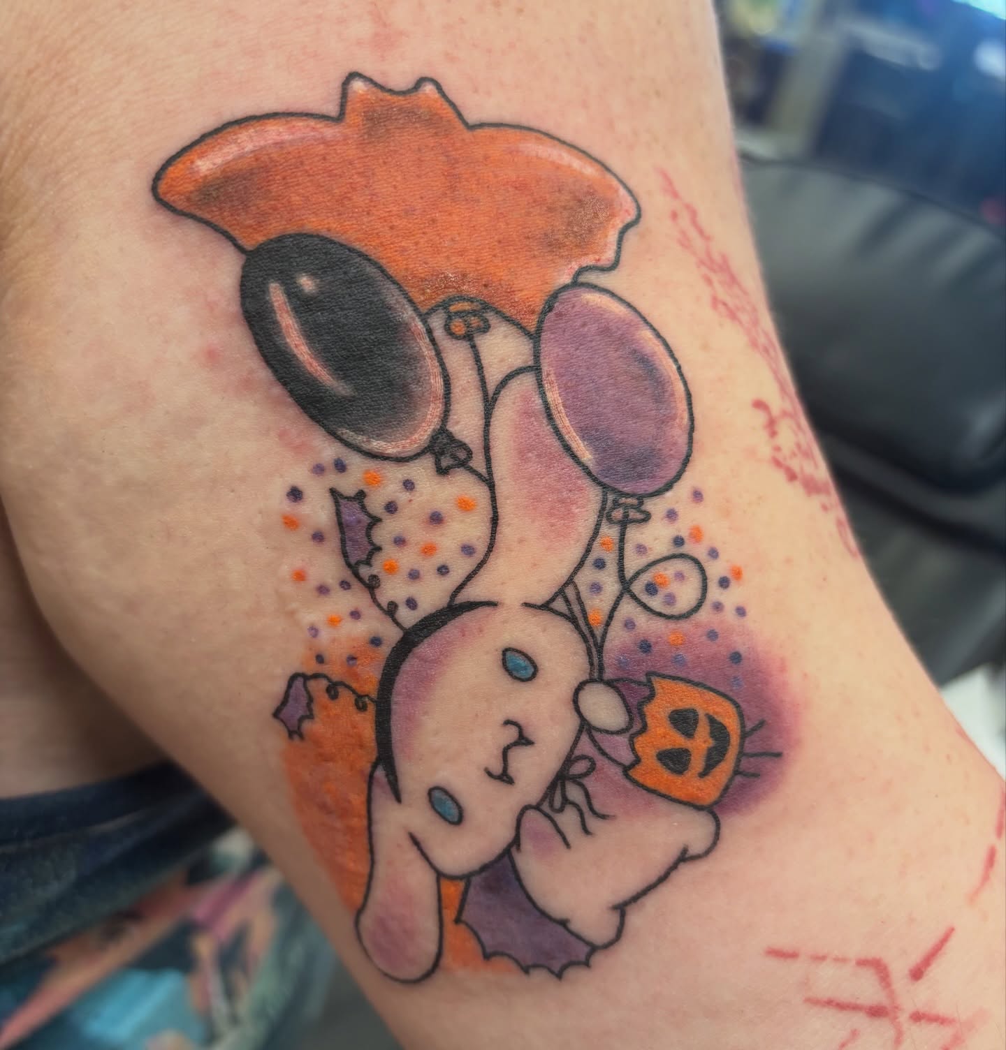 Tattoo by @chainsmokinmeg — dotwork