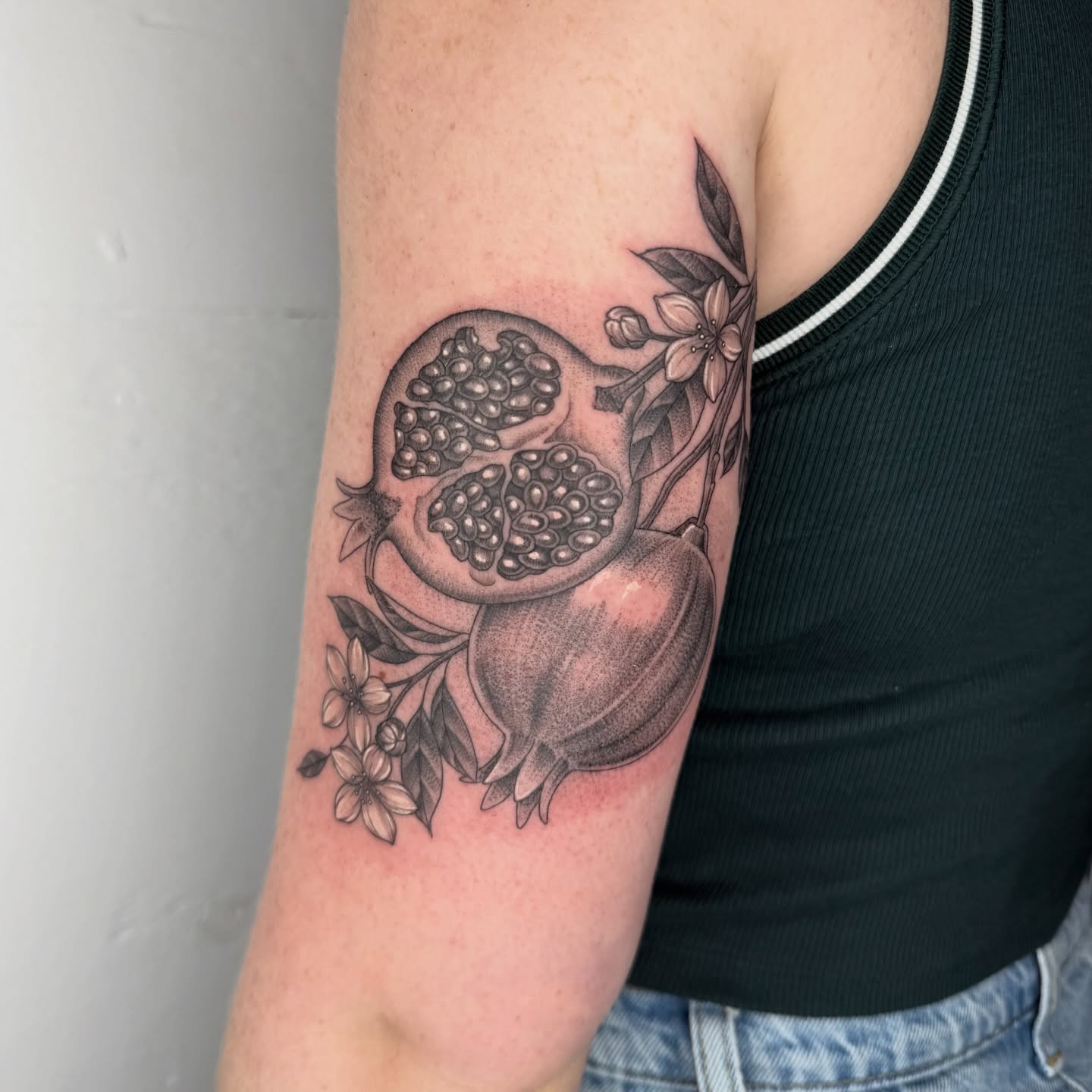 Tattoo by @sailorose_ — dotwork, realism