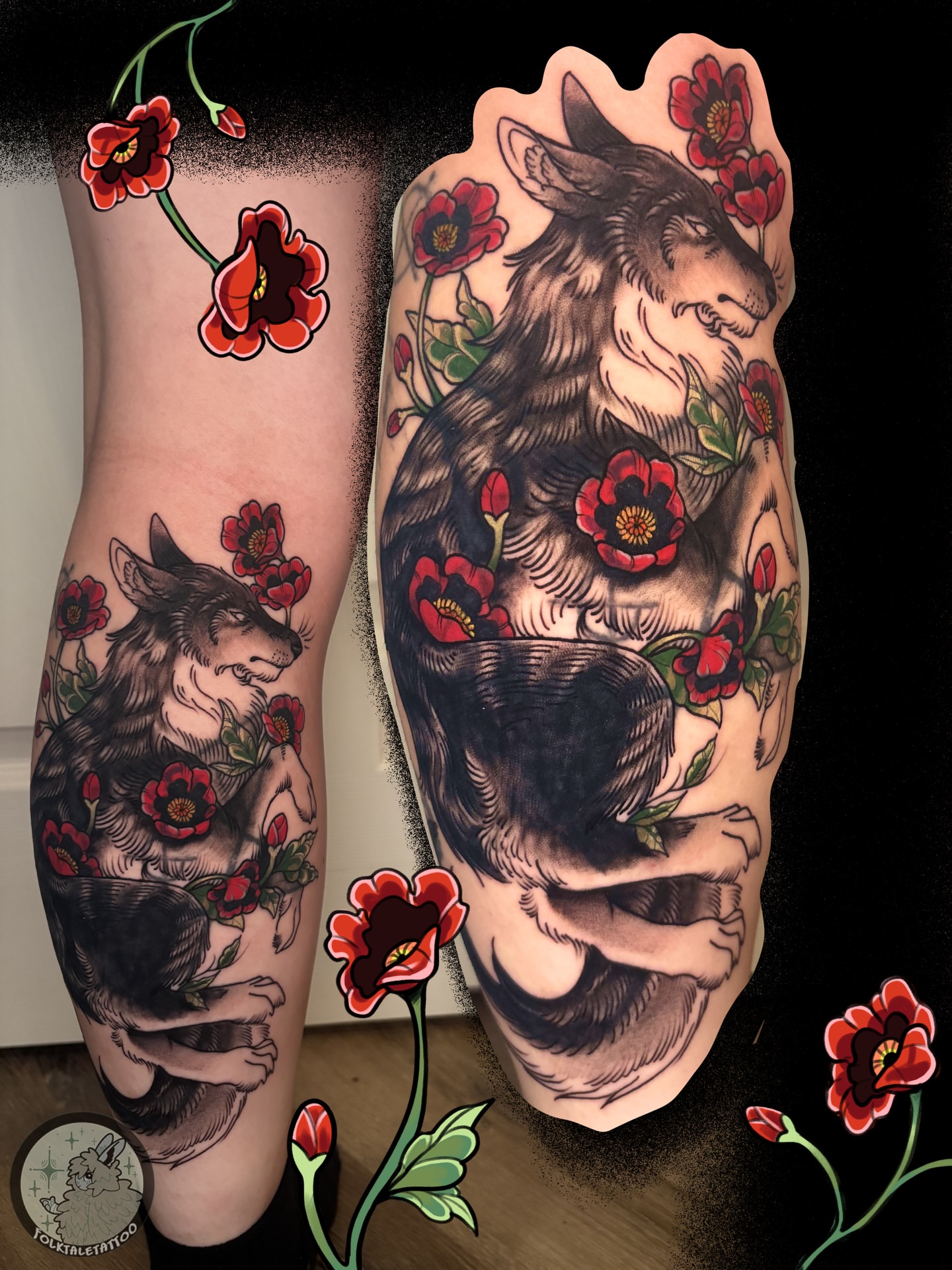 Tattoo by @folktaletattoo — american_traditional, realism