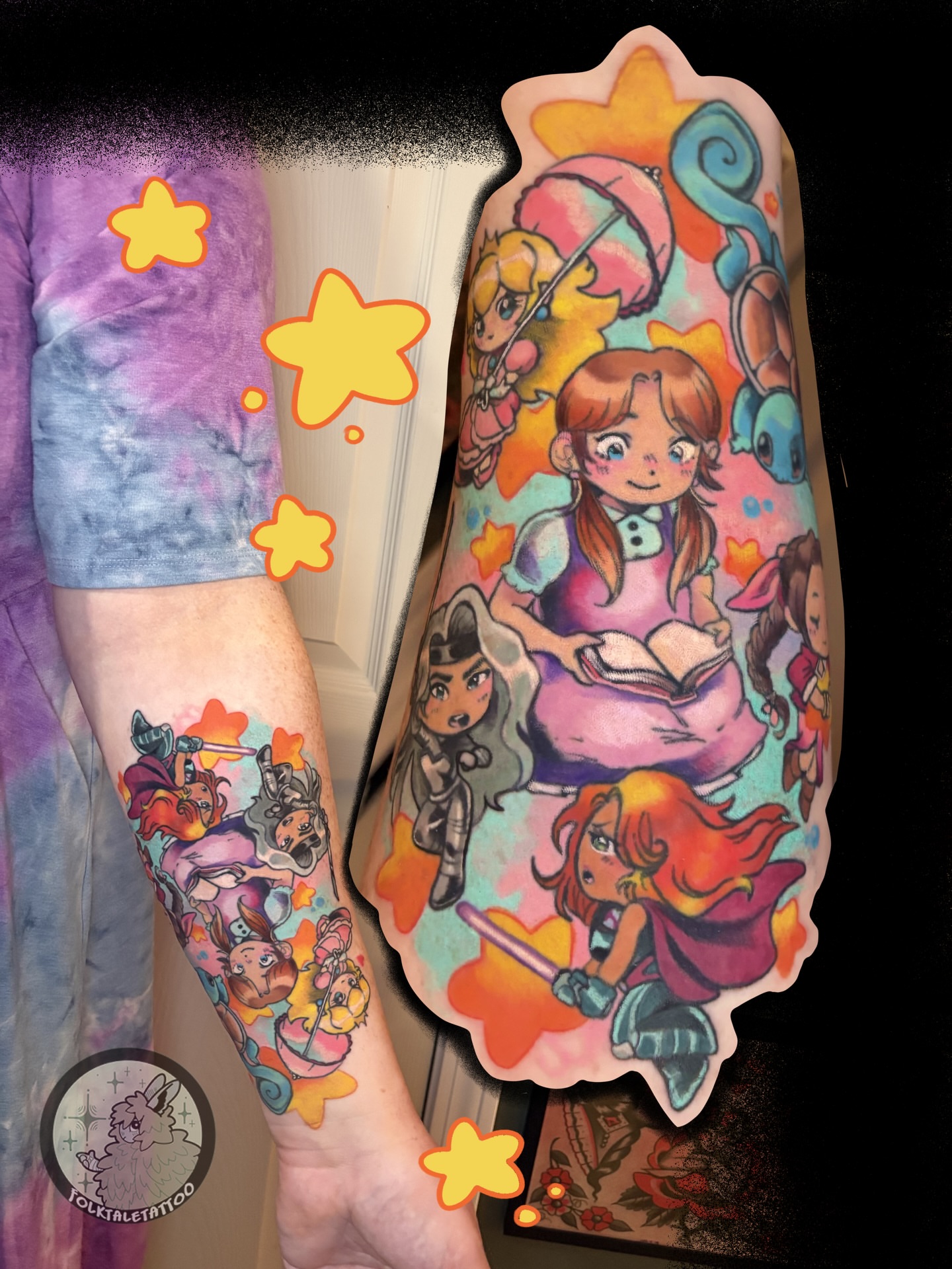 Tattoo by @folktaletattoo — anime, illustrative