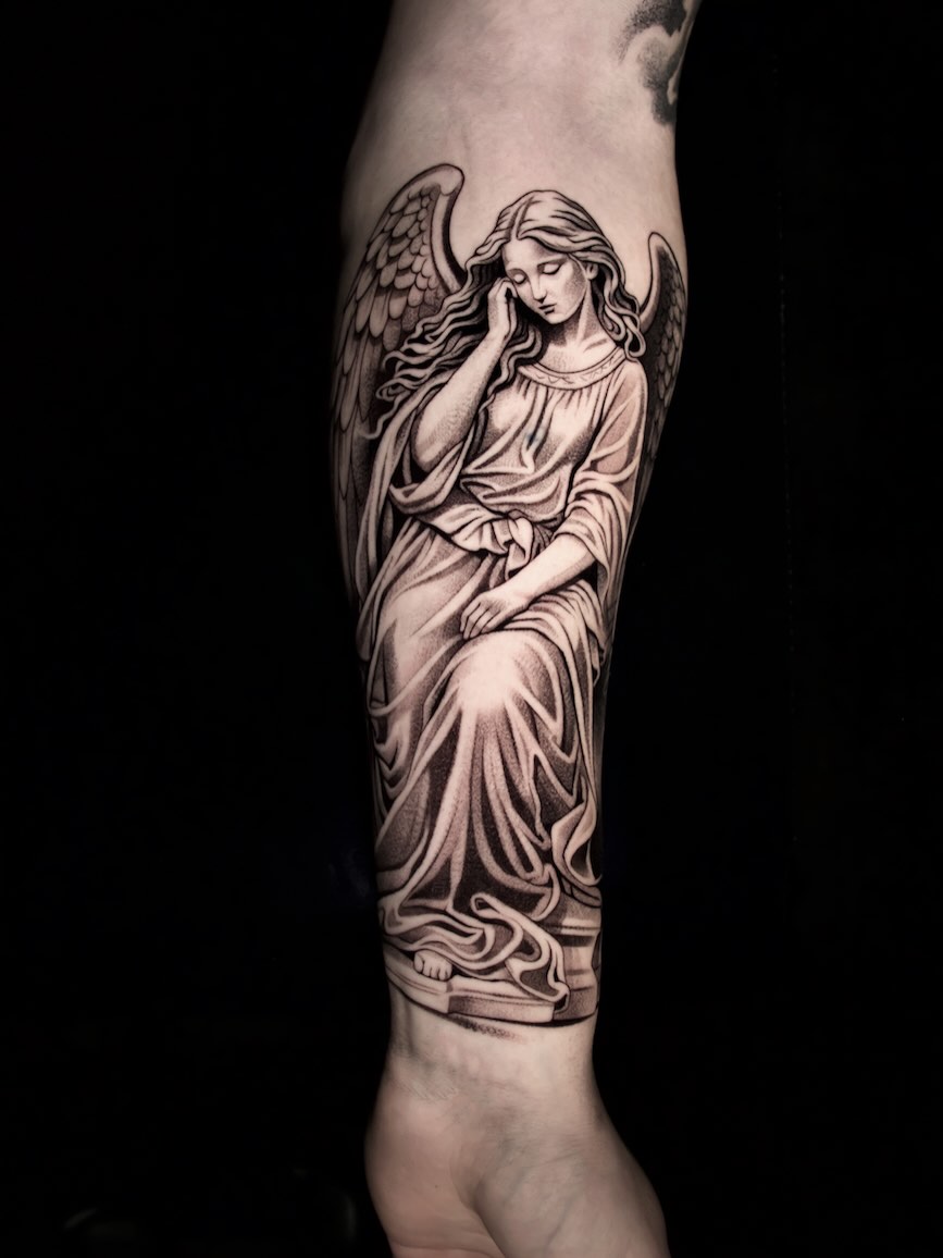 Tattoo by @marklemaytattoos_ — realism, black_and_grey