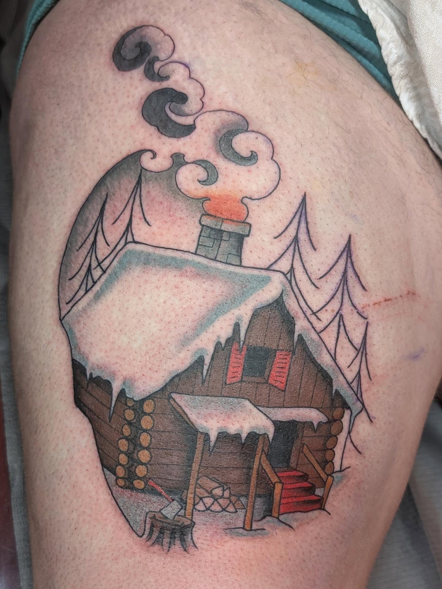 Tattoo by @jainagoldtattoos — dotwork