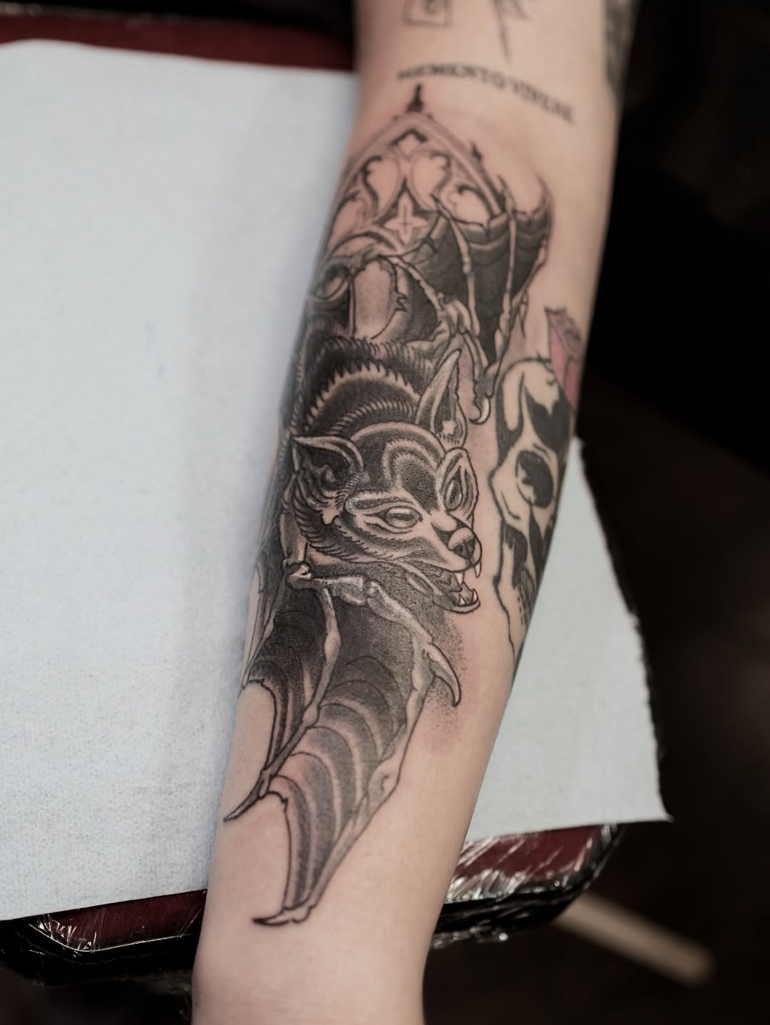 Tattoo by @chriscockadoodledo — american_traditional, black_and_grey