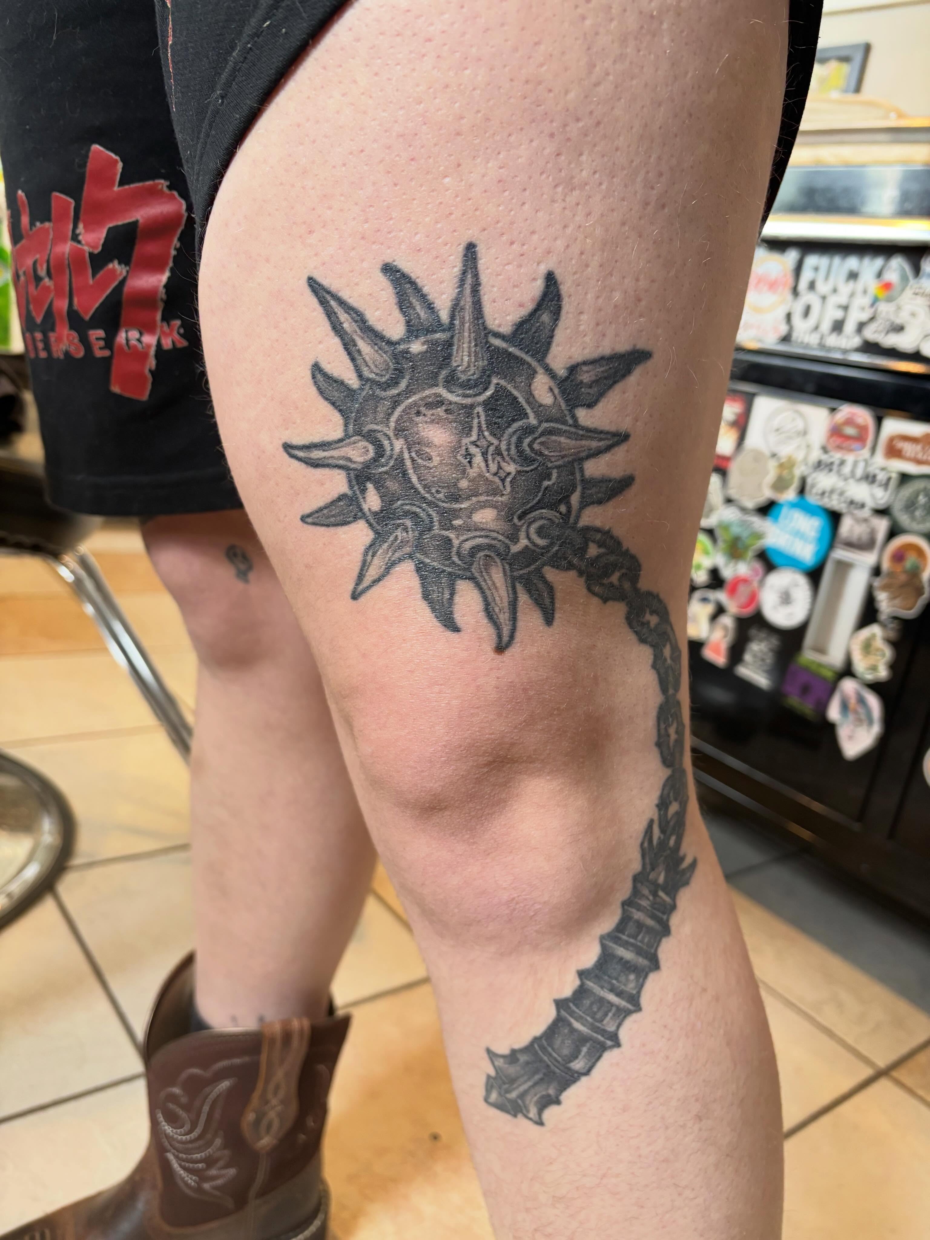 Tattoo by @kevinberubetattooer — black_and_grey