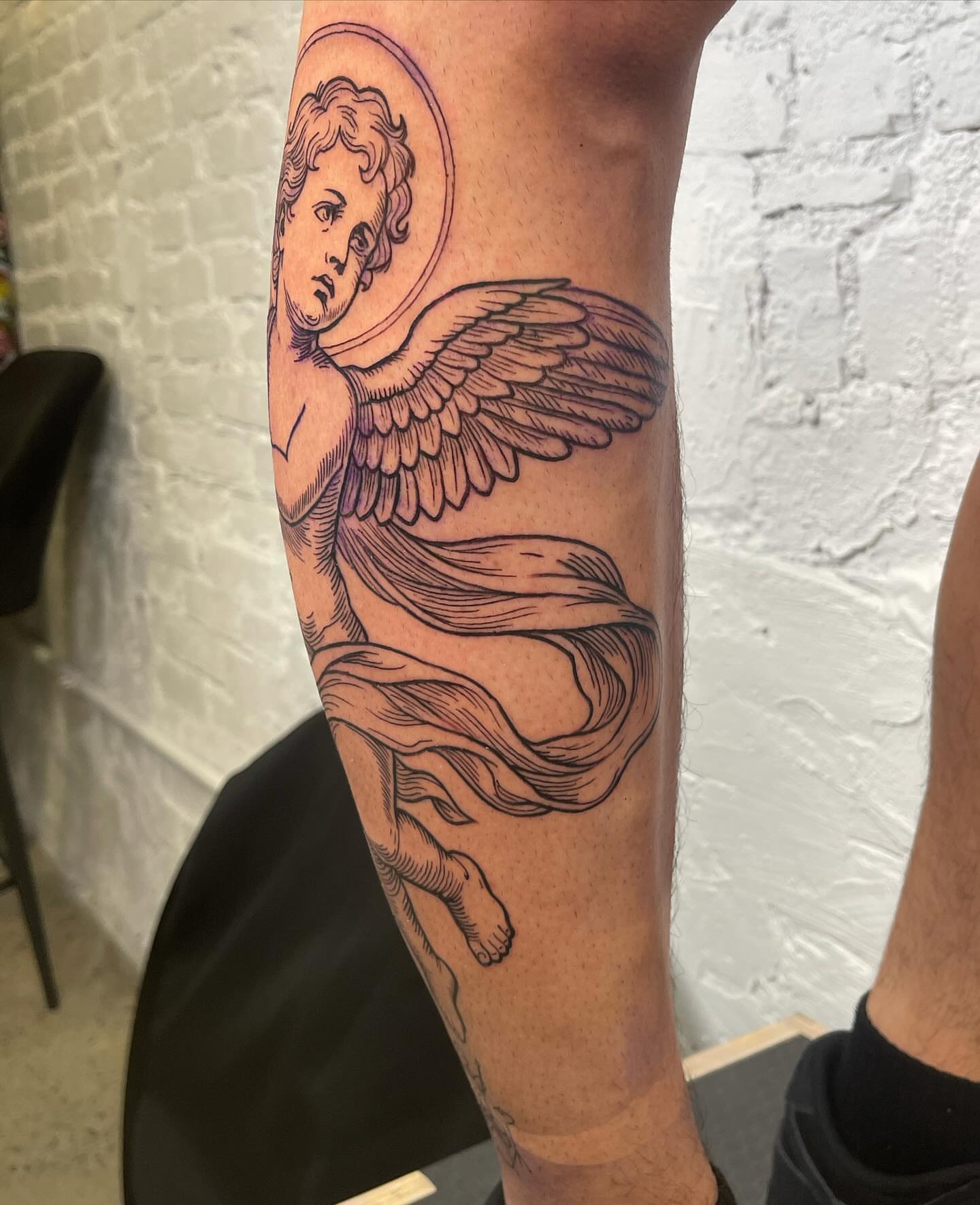 Tattoo by @authentics_nyc — black_and_grey