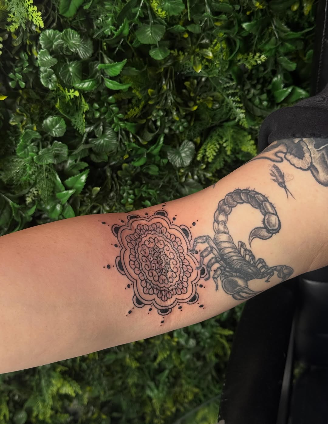 Tattoo by @inkbyember — geometric, black_and_grey