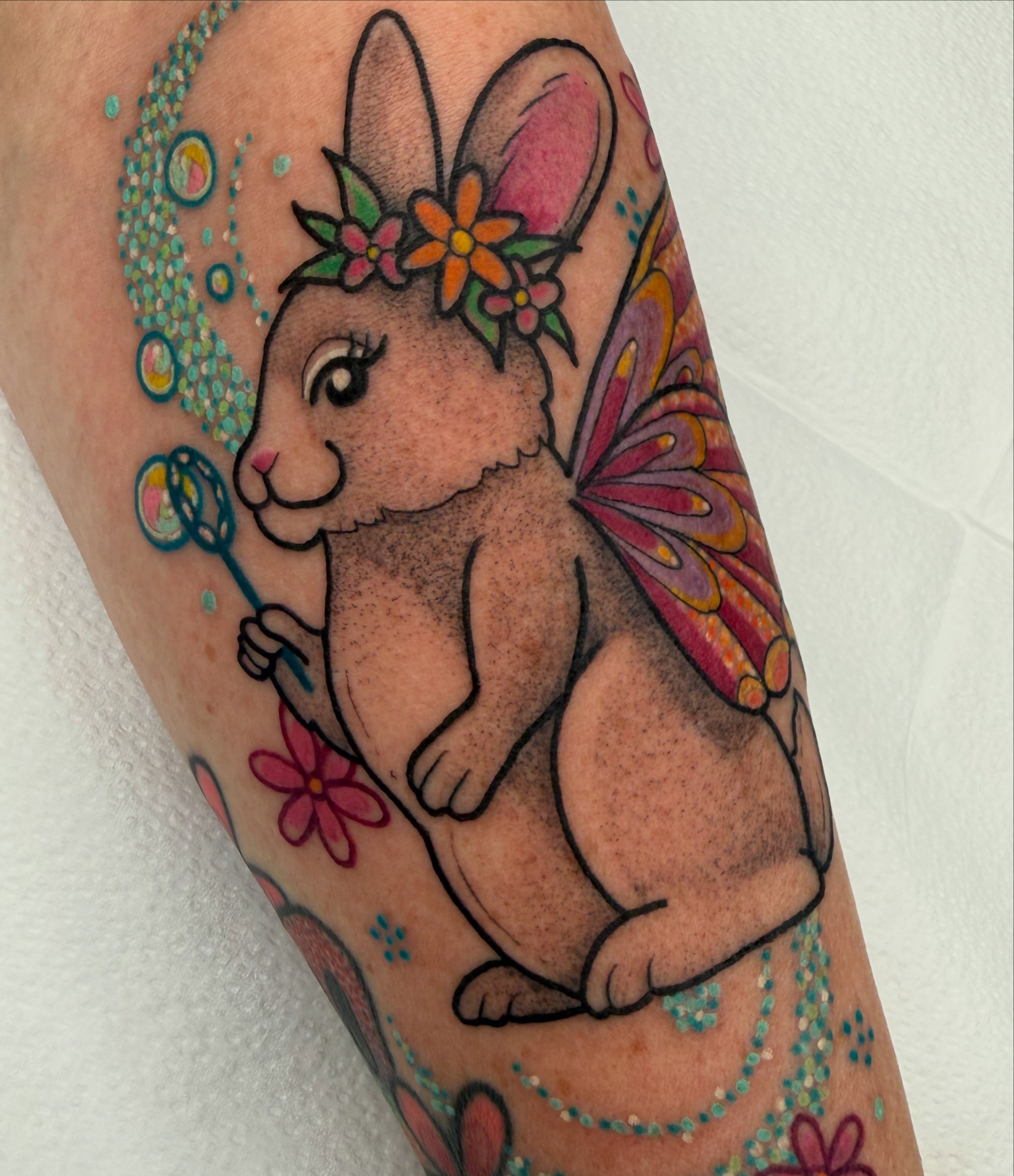 Tattoo by @louddoodle — dotwork