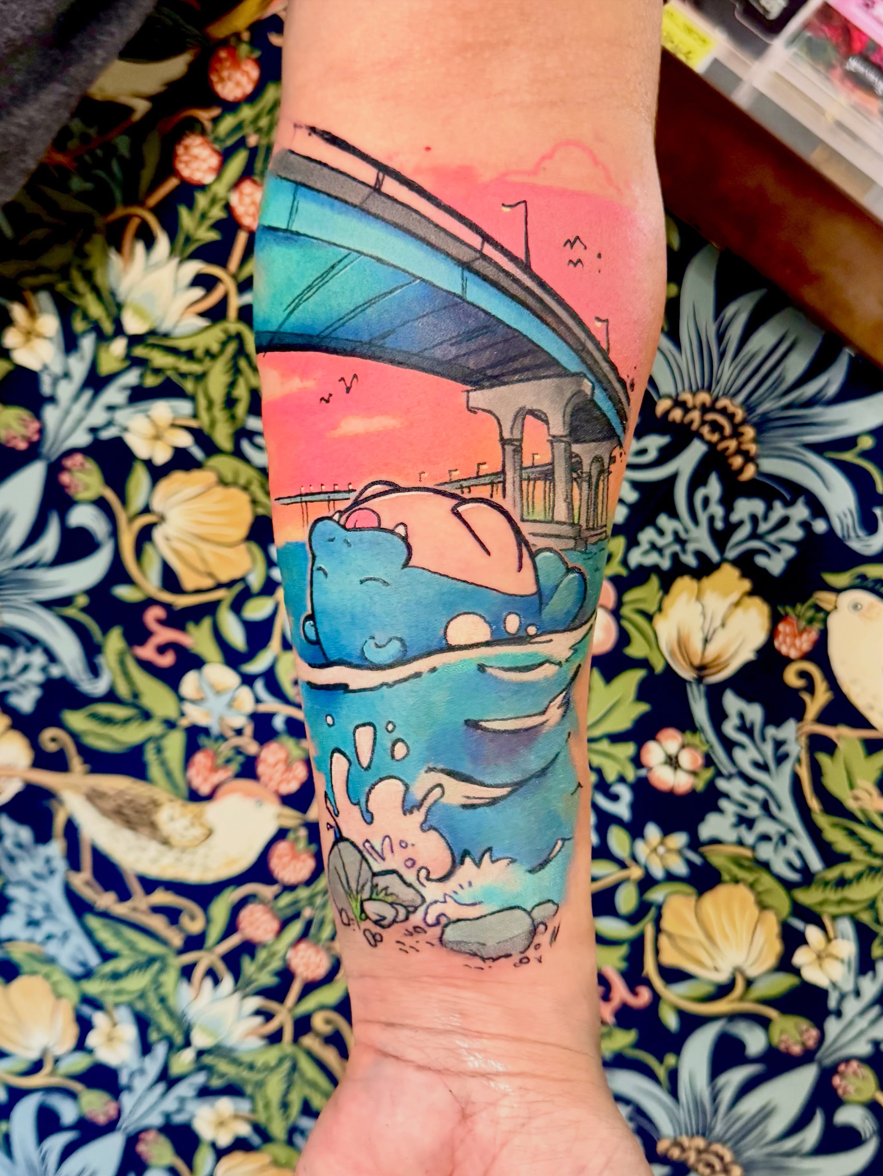 Tattoo by @topaciotattoos — new_school, watercolor