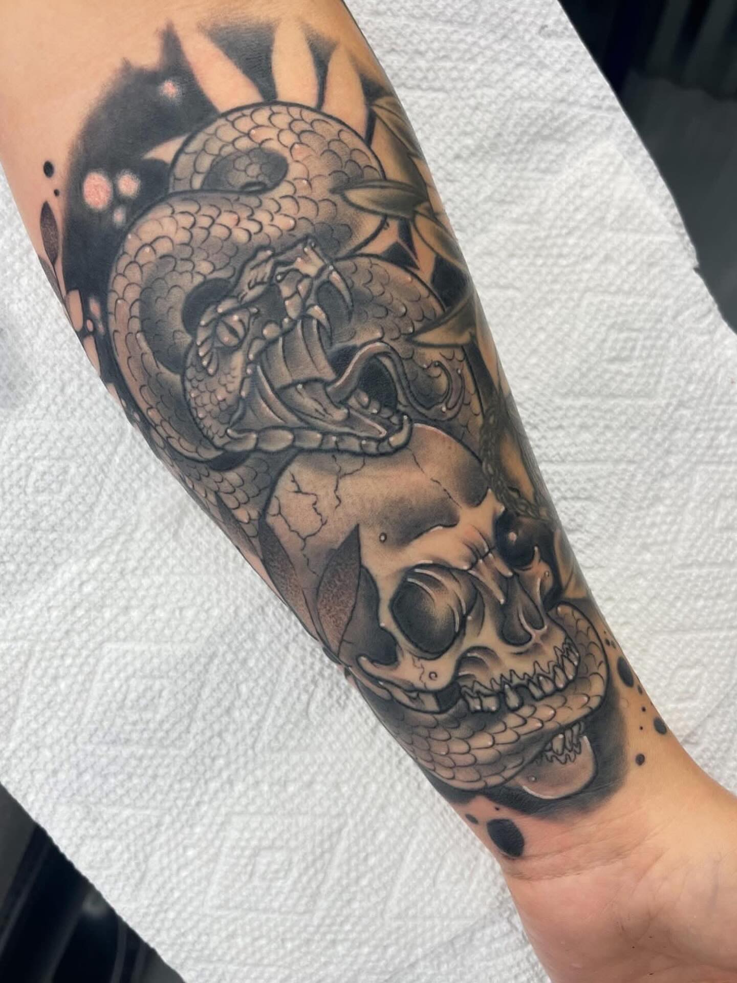 Tattoo by @arcanum.fae.tattoos — black_and_grey, realism