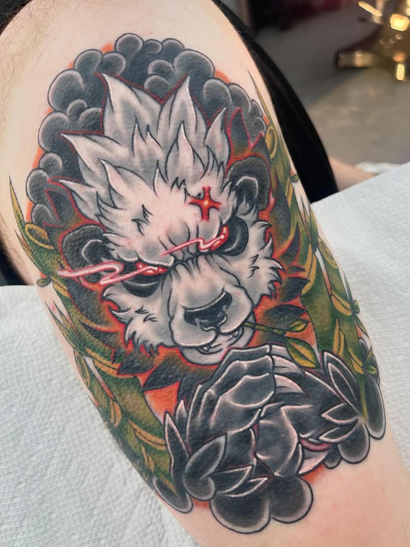 Tattoo by @arcanum.fae.tattoos — new_school, anime