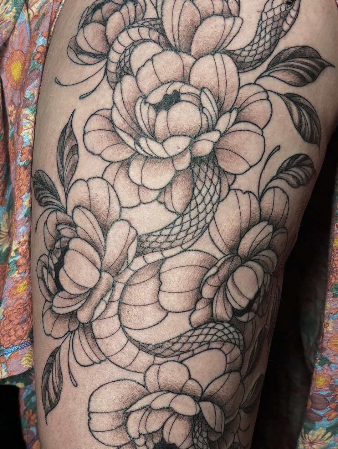 Tattoo by @harmonytattoo_ — japanese_irezumi, black_and_grey