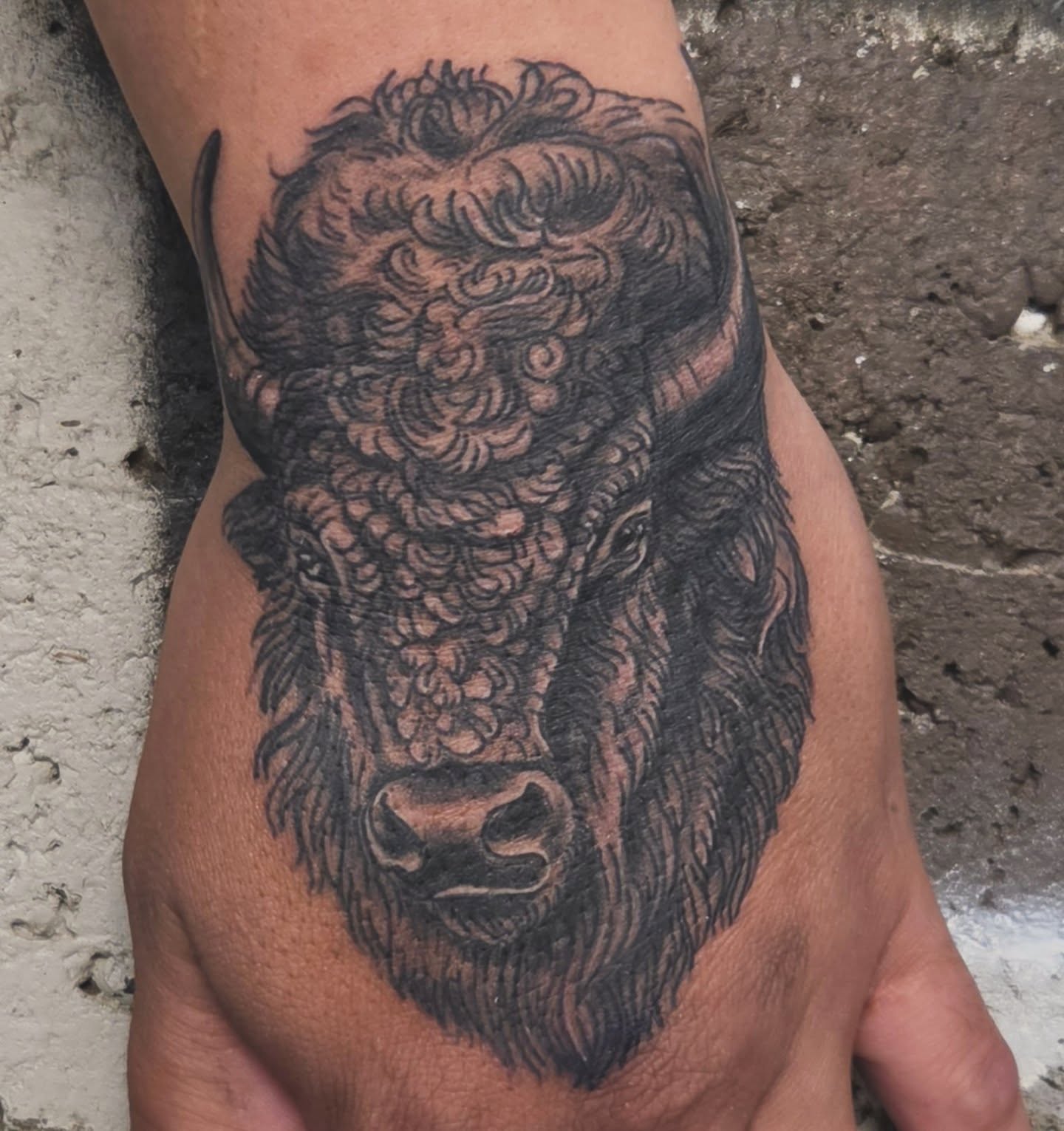 Tattoo by @hutch_tat — black_and_grey