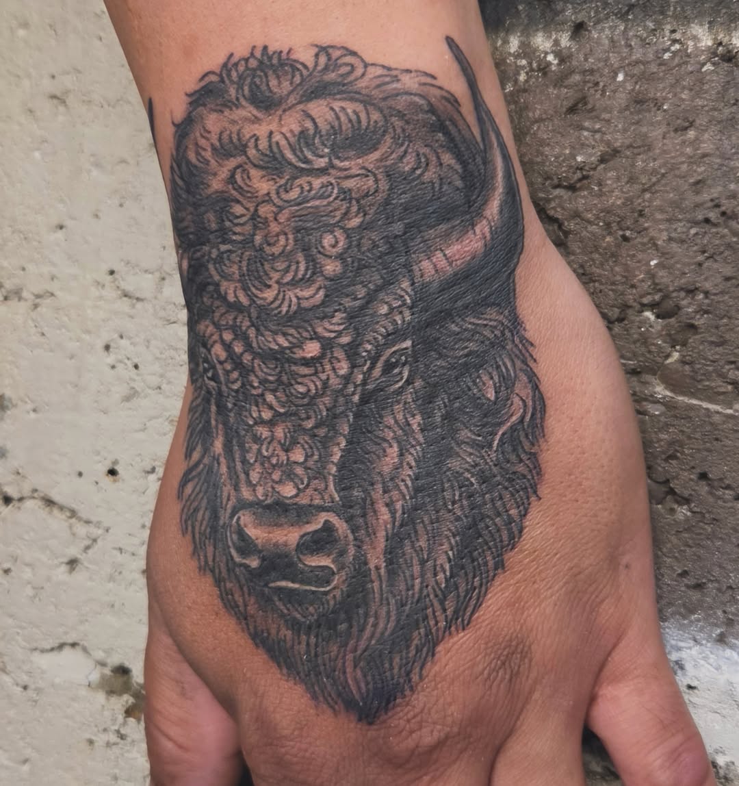 Tattoo by @hutch_tat — black_and_grey