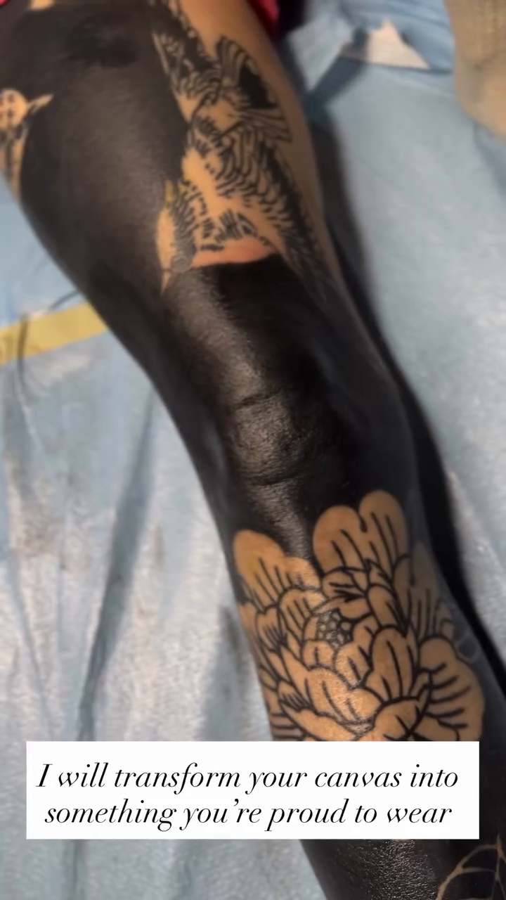 Tattoo by @emilywalkertattoo — blackwork, japanese_irezumi