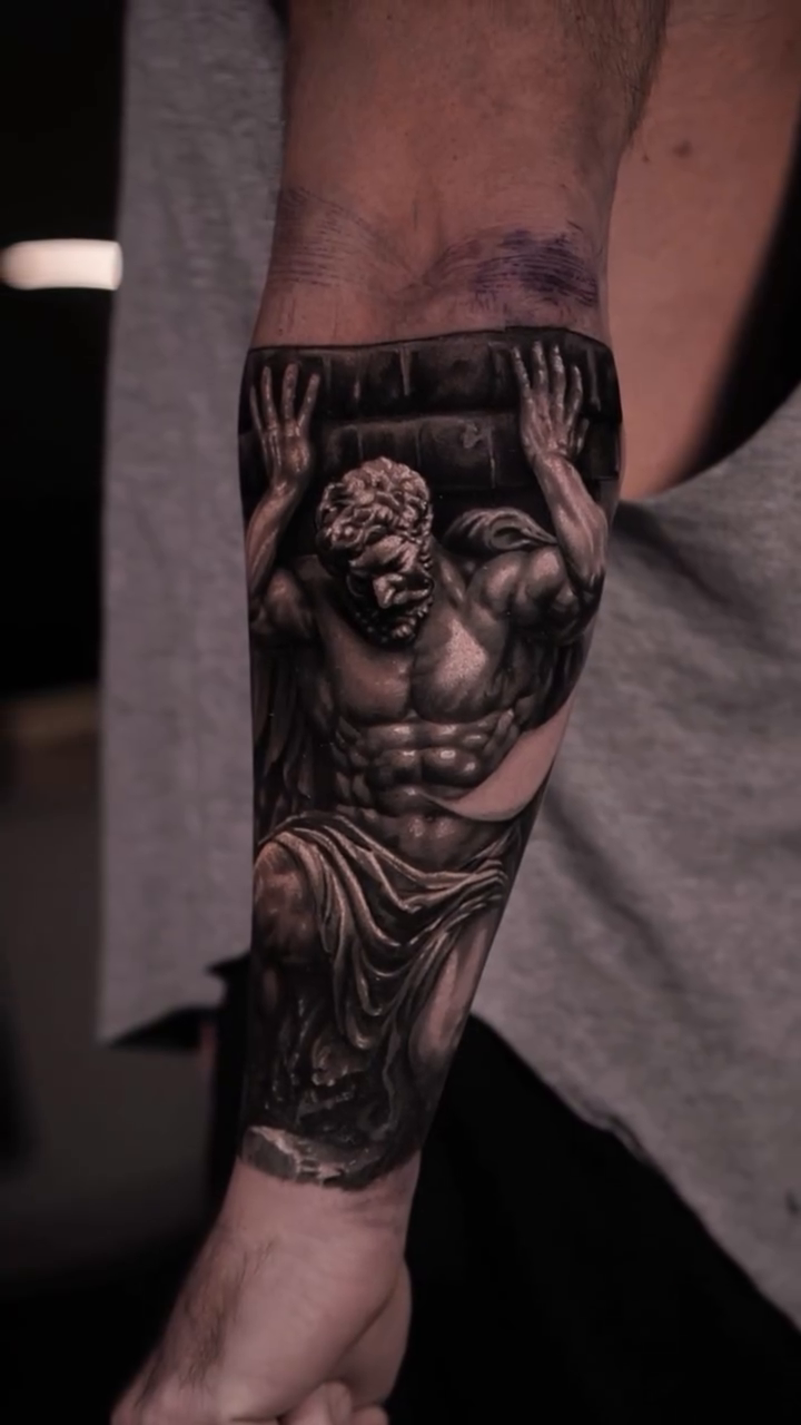 Tattoo by @luisbravotattoo — realism, black_and_grey