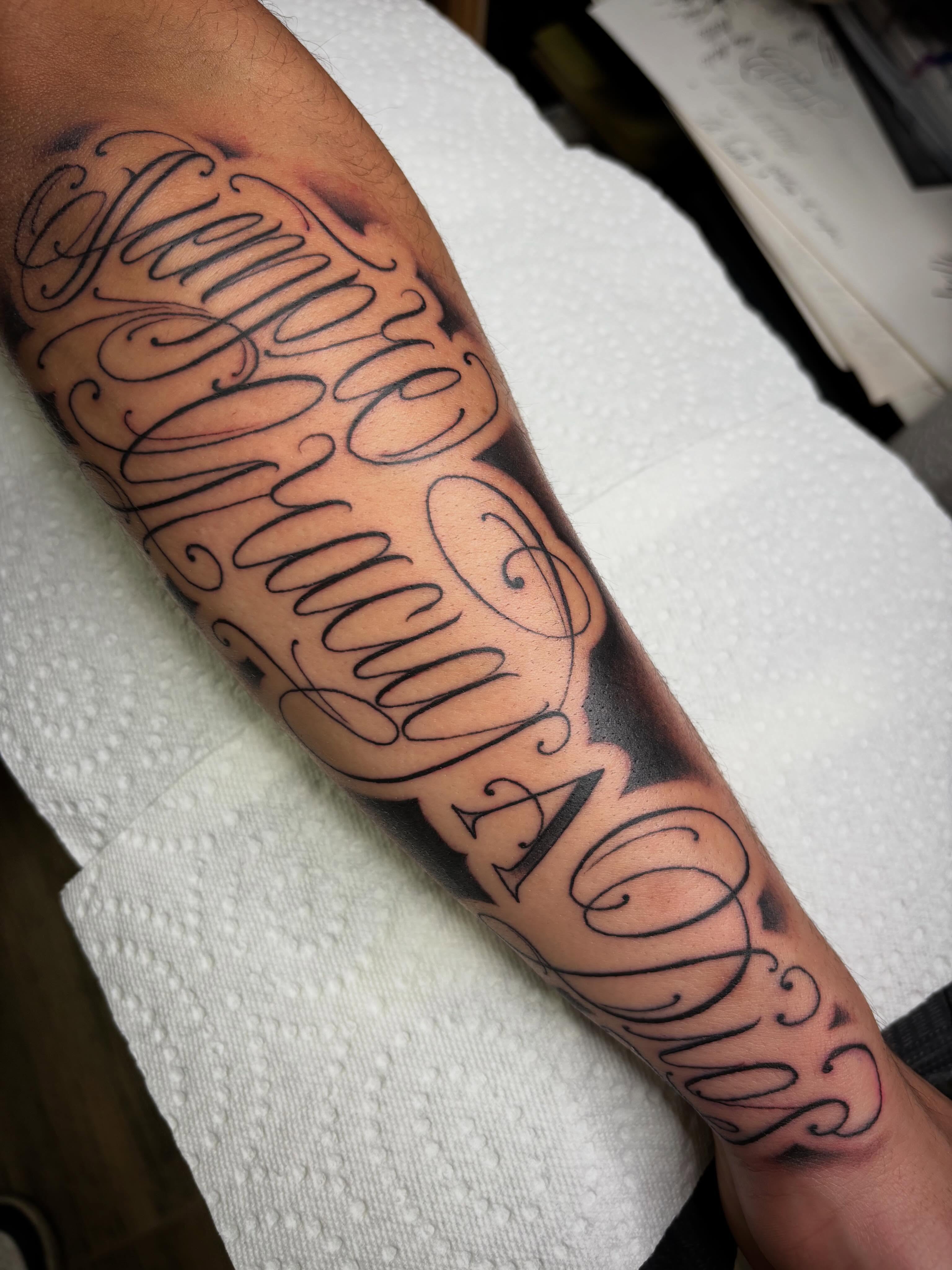Tattoo by @jayytattoos_ — lettering_script