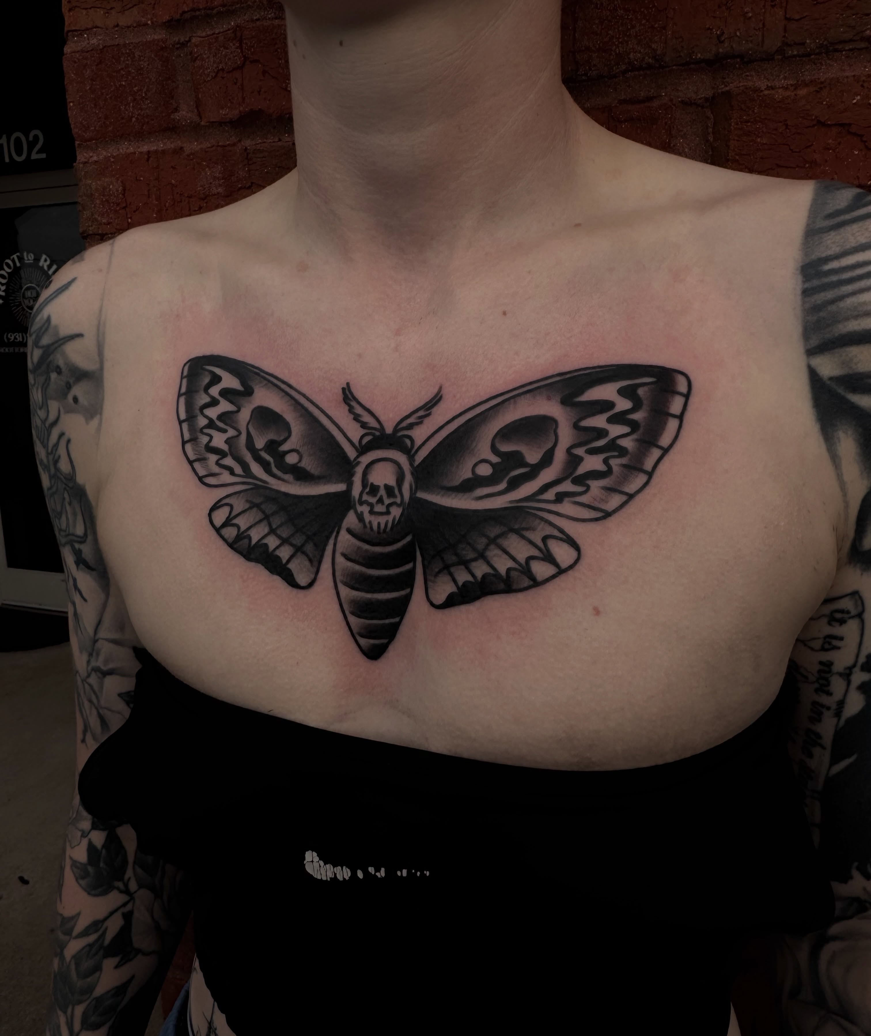 Tattoo by @tattoosbykatstout — black_and_grey