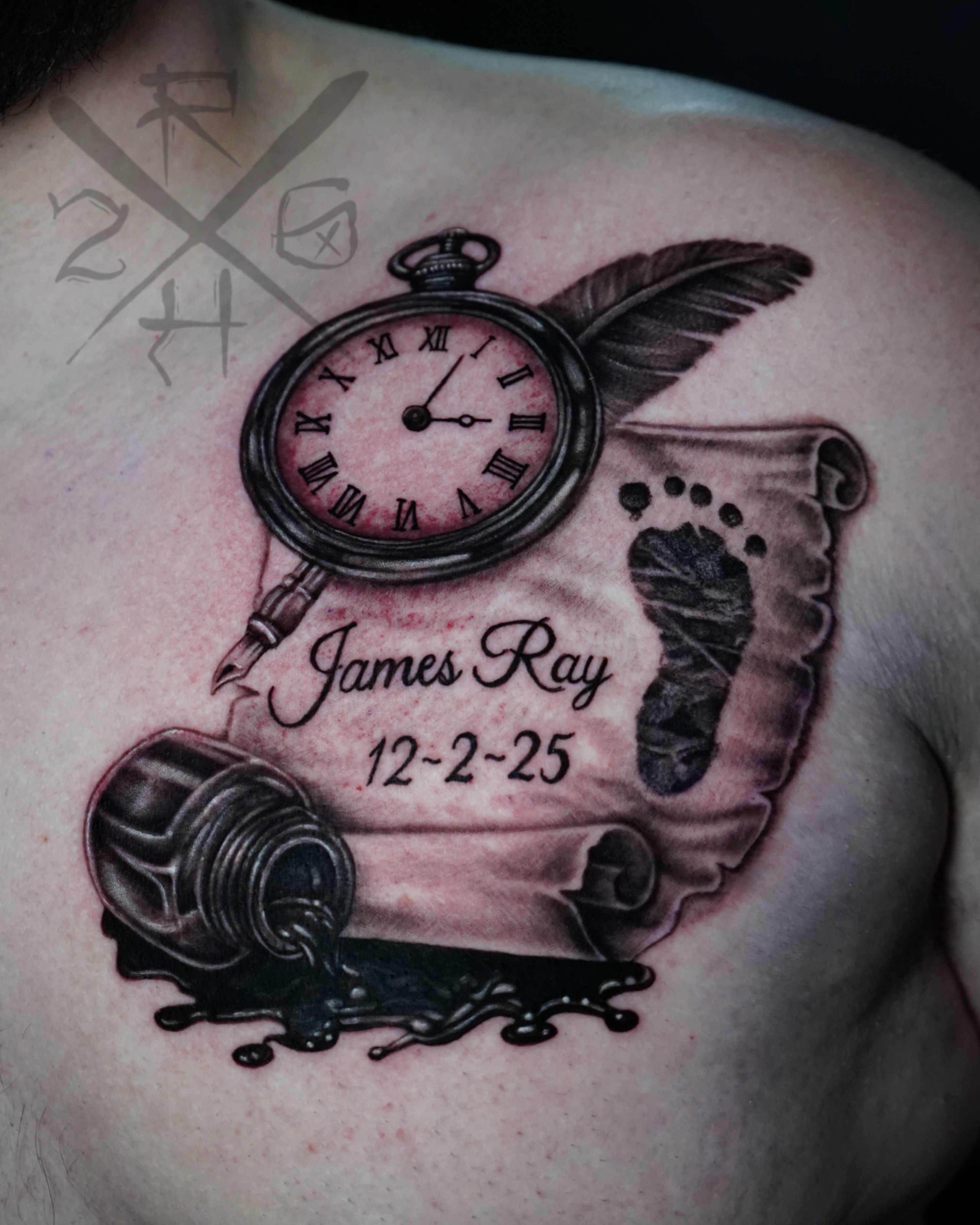 Tattoo by @ryan_hammond — black_and_grey, realism