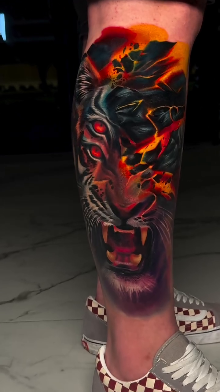 Tattoo by @rann_tattoo — realism, trash_polka
