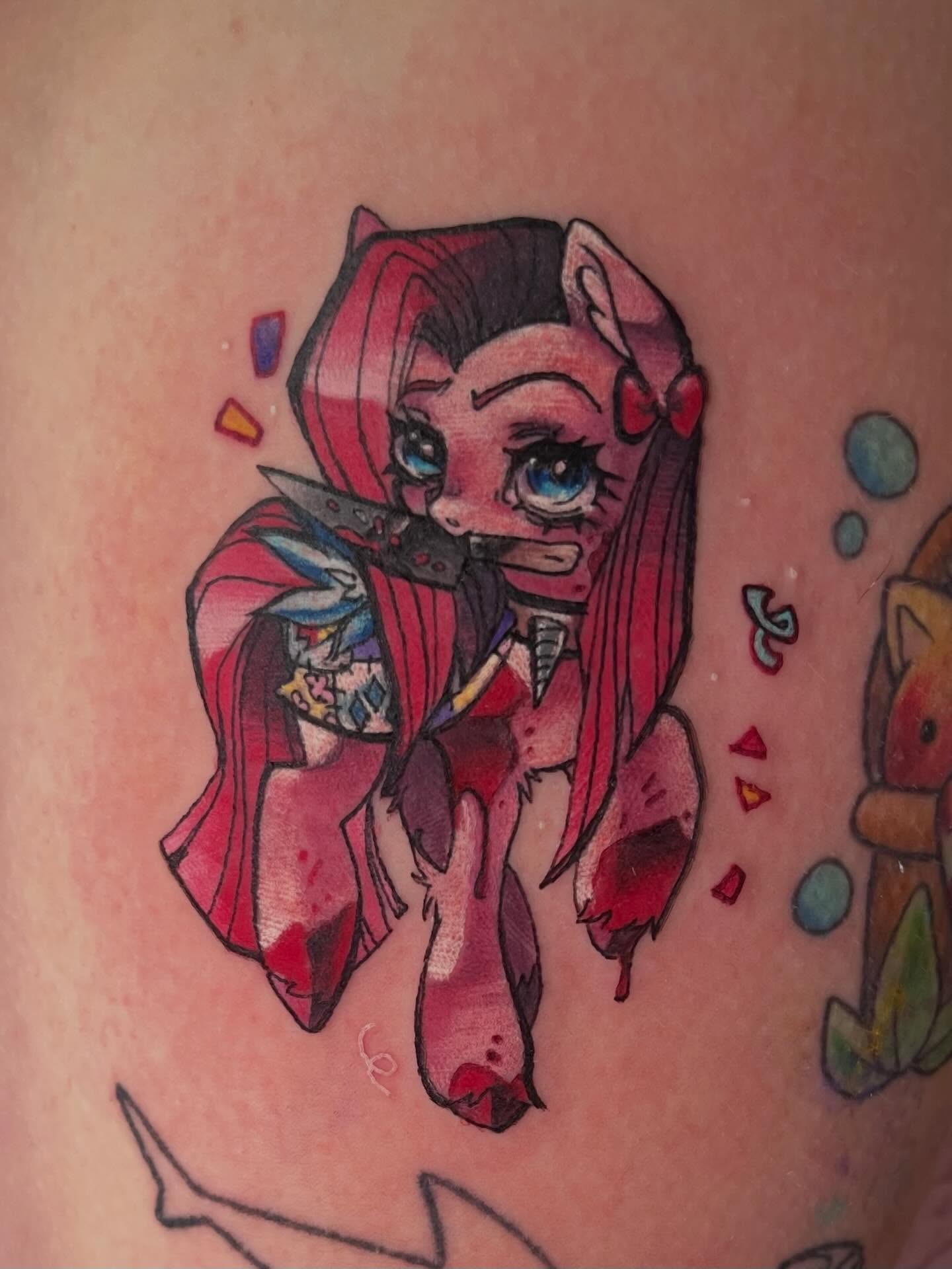 Tattoo by @pinkpeonyink — anime