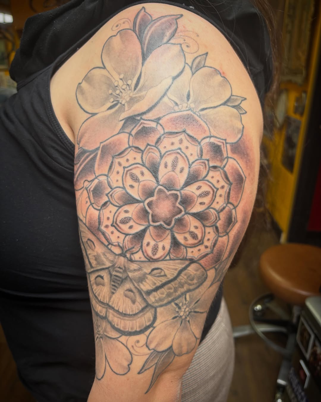 Tattoo by @danny335tattoos β black_and_grey