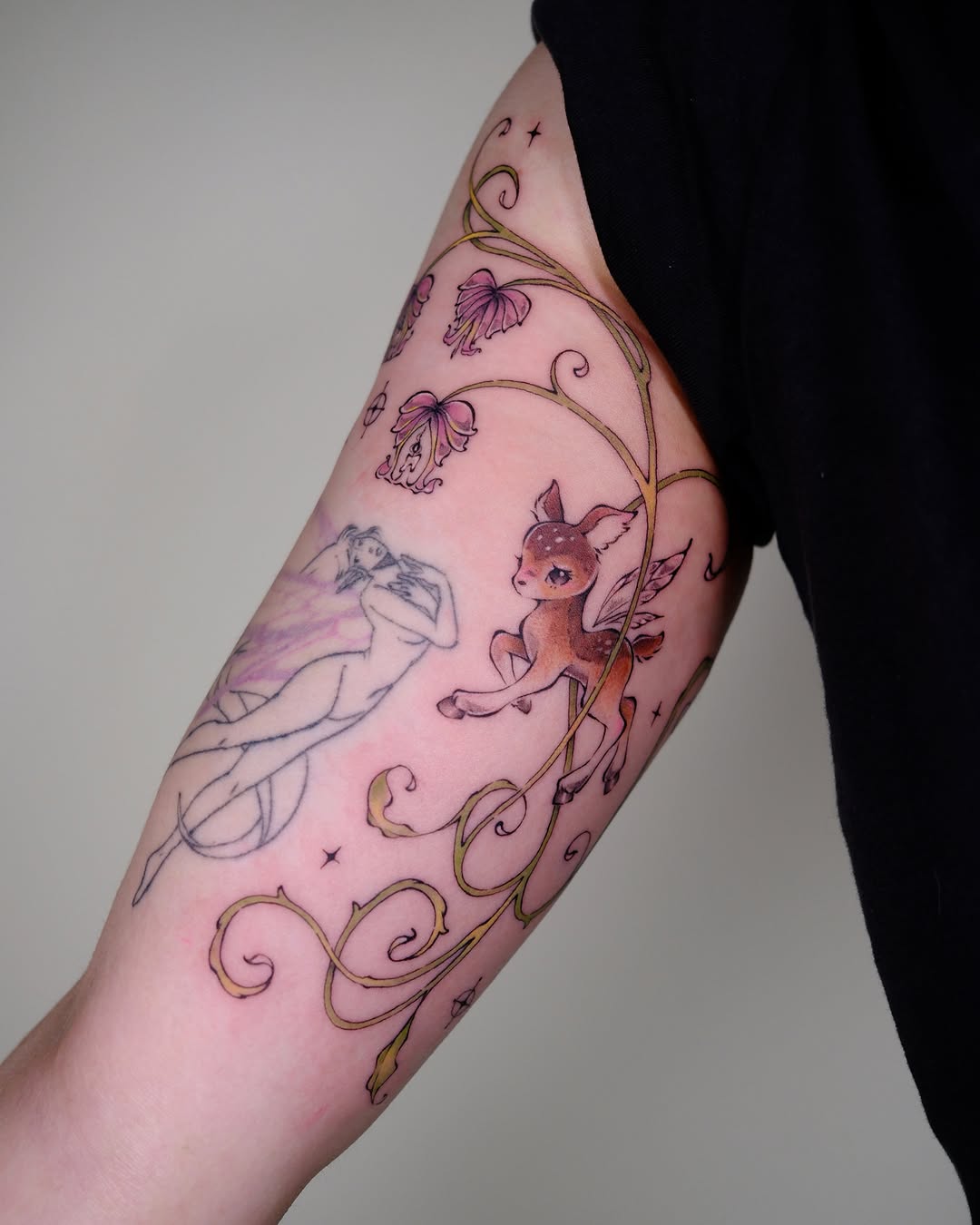 Tattoo by @lunarabbittattoo â new_school, illustrative