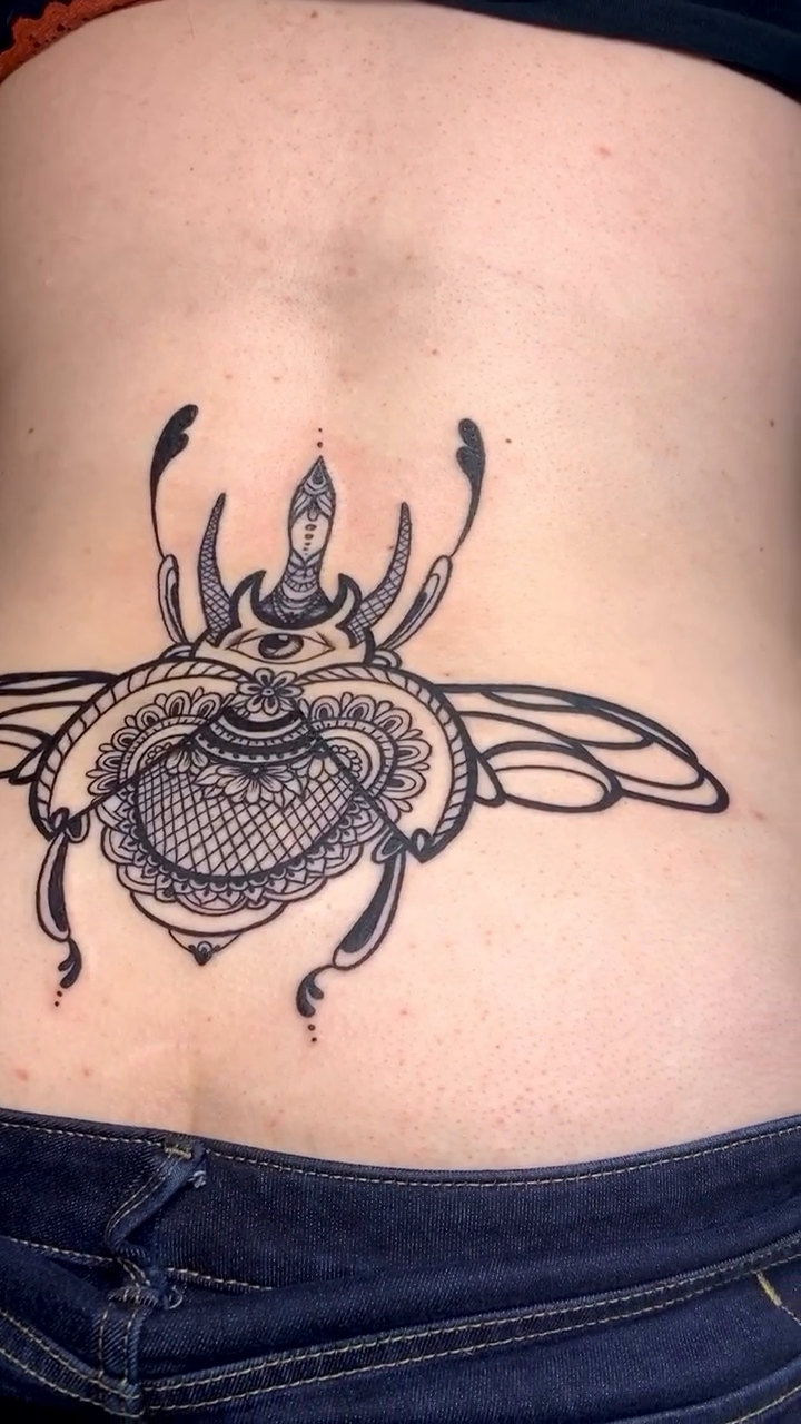 Tattoo by @lynk.art — blackwork, ornamental