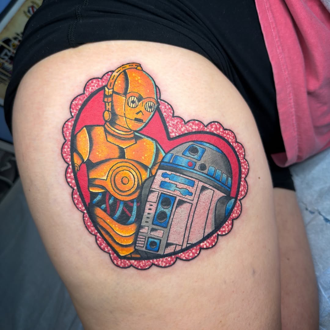Tattoo by @ericalambert_ink — american_traditional, dotwork