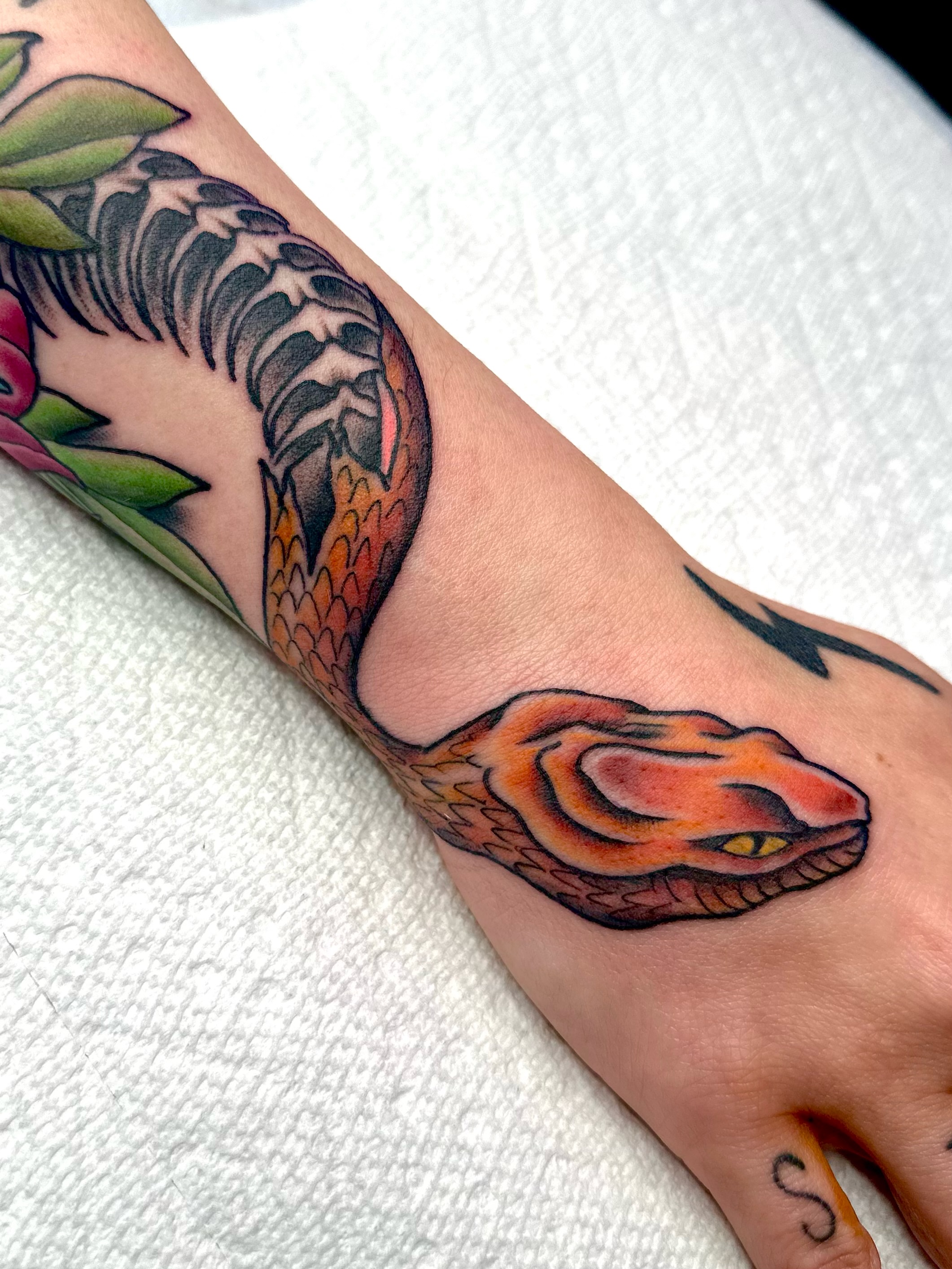 Tattoo by @cryptidtattooer — american_traditional