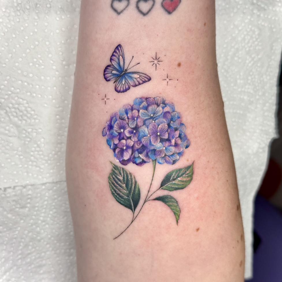 Tattoo by @beccasuetattoo — realism, watercolor