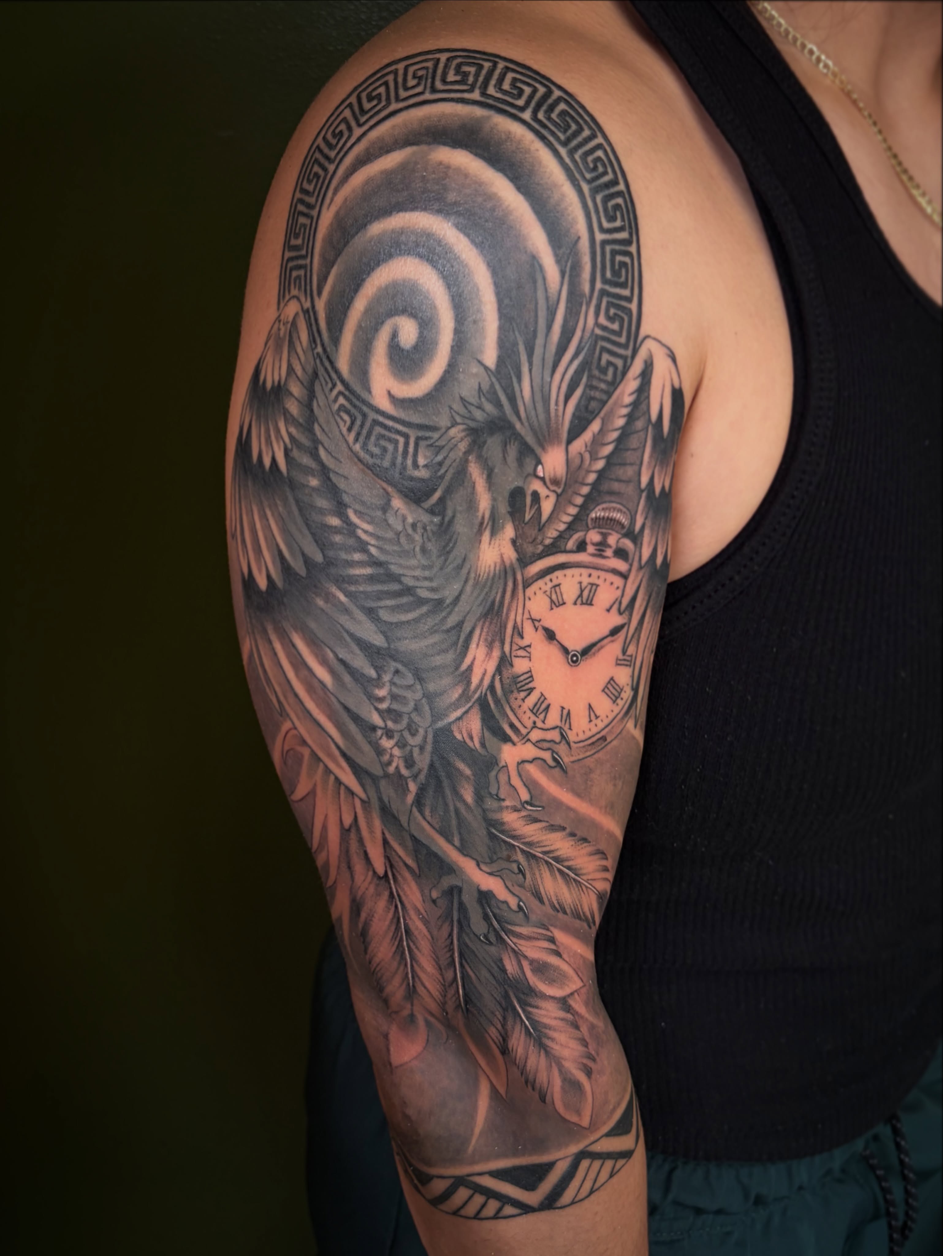 Tattoo by @tabshey_tattoo — realism, black_and_grey