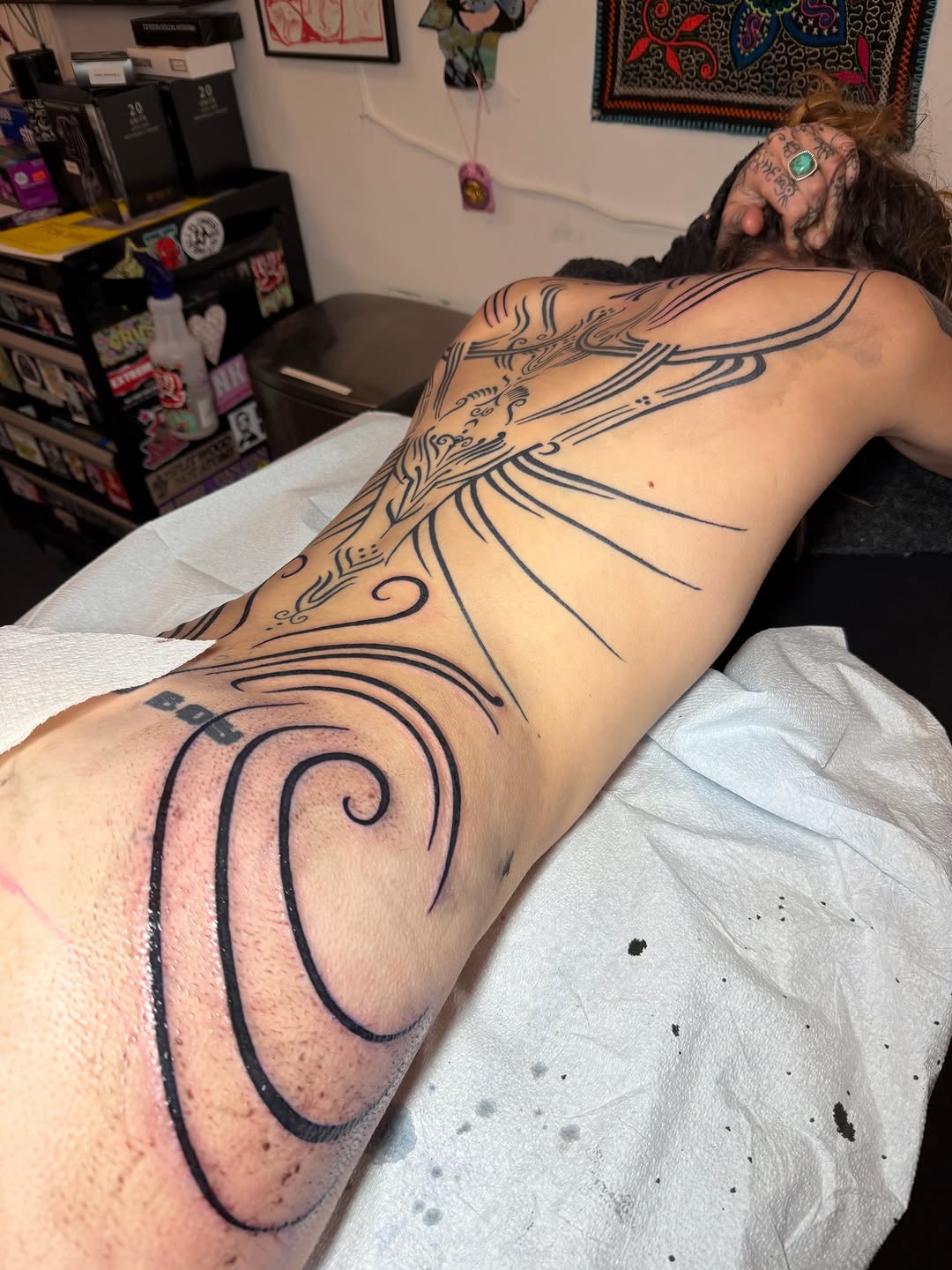 Tattoo by @cosmic___karma — blackwork, ornamental