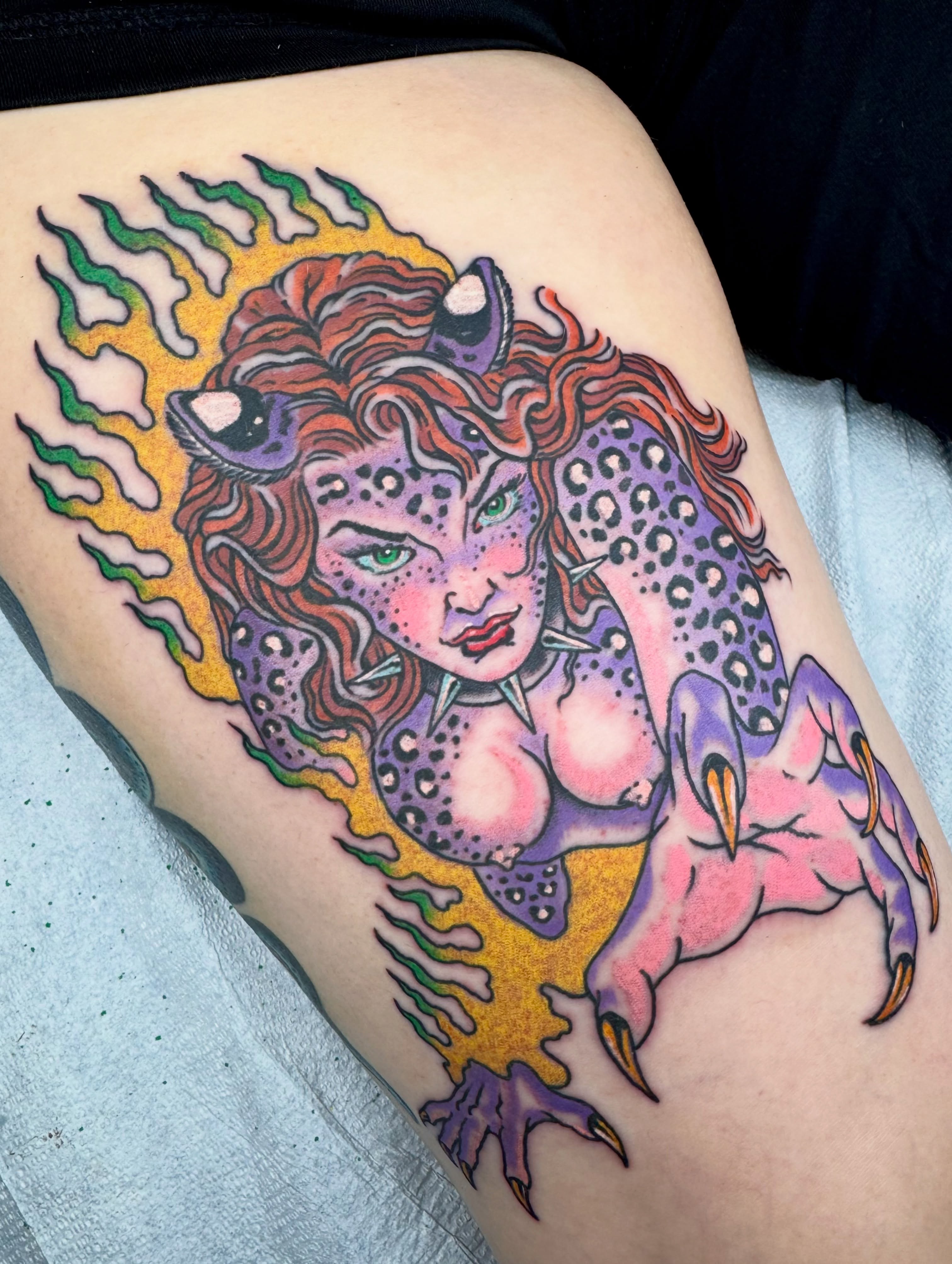 Tattoo by @davidmaynard3a — american_traditional, dotwork