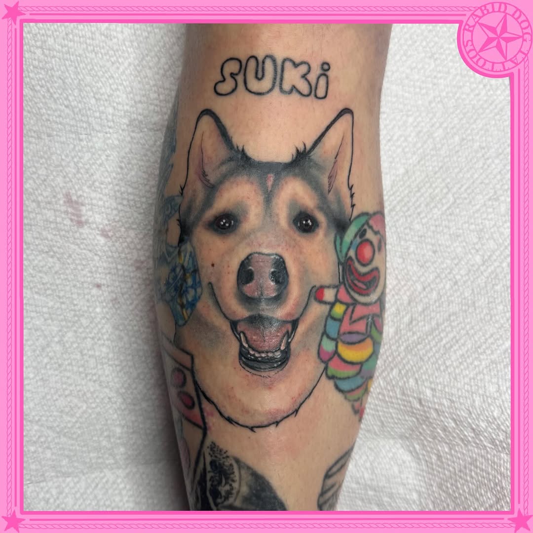 Tattoo by @rabiddogtattoos โ realism, lettering_script