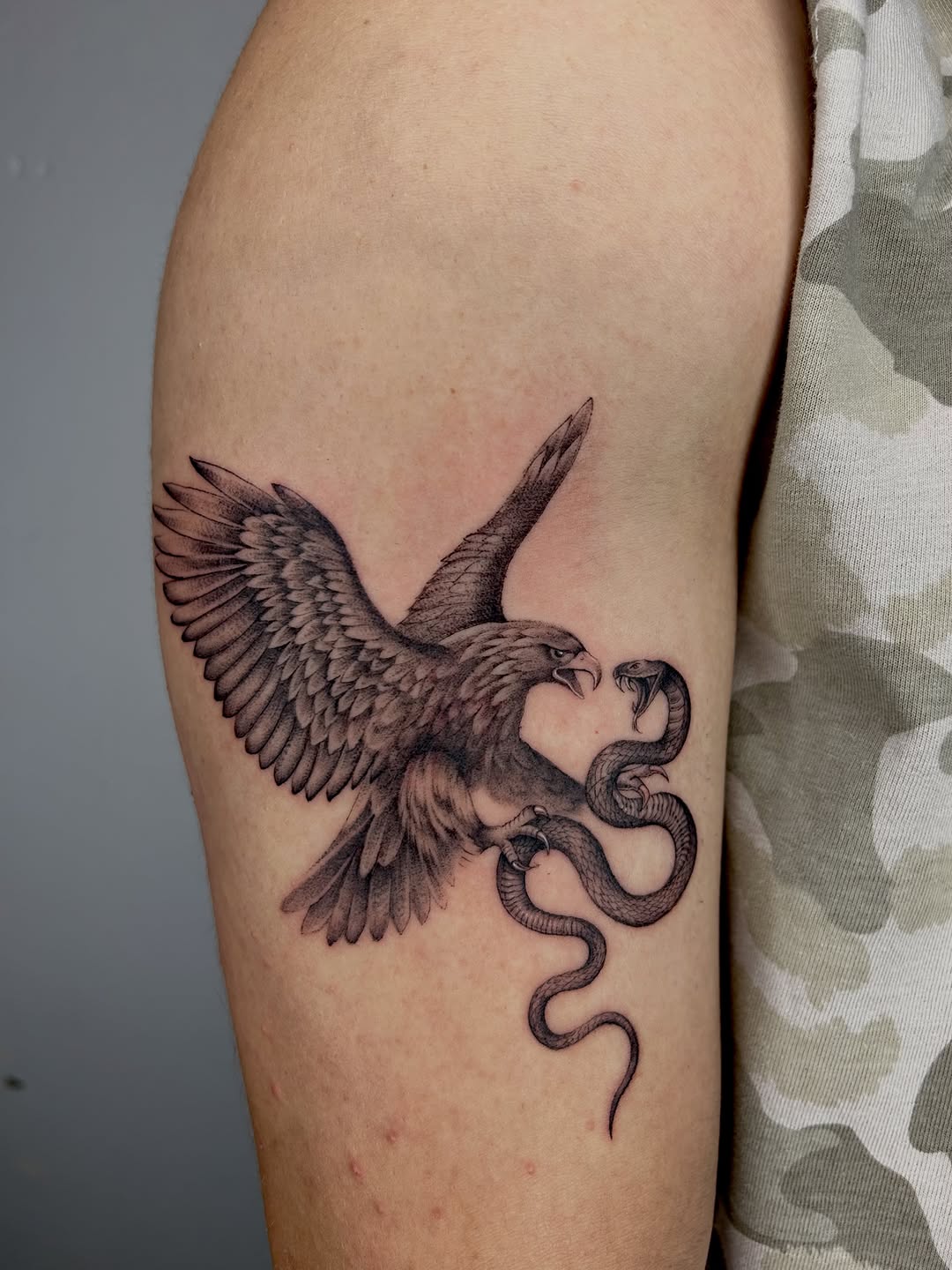 Tattoo by @tesnusa — realism, black_and_grey