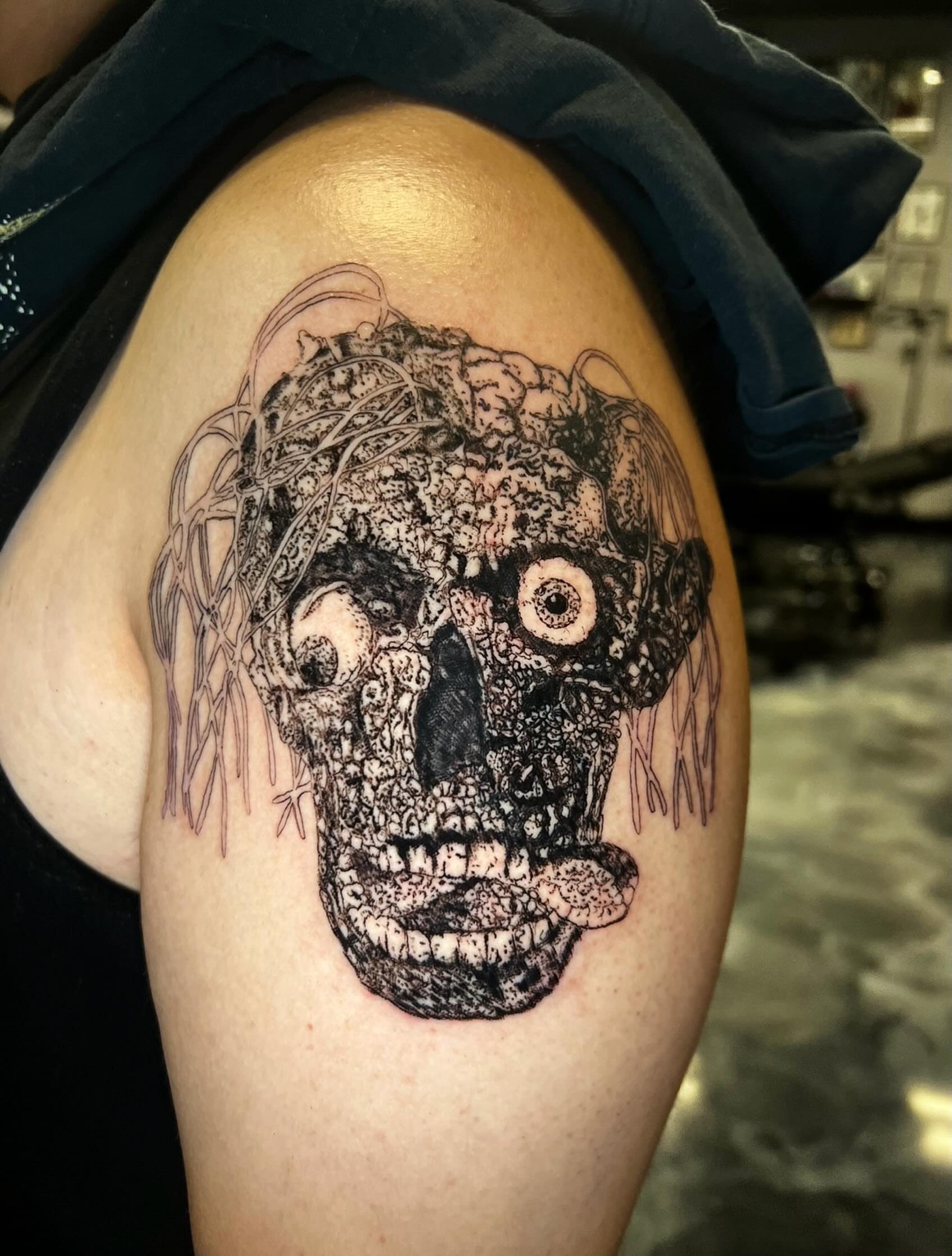 Tattoo by @marztattz — black_and_grey, realism