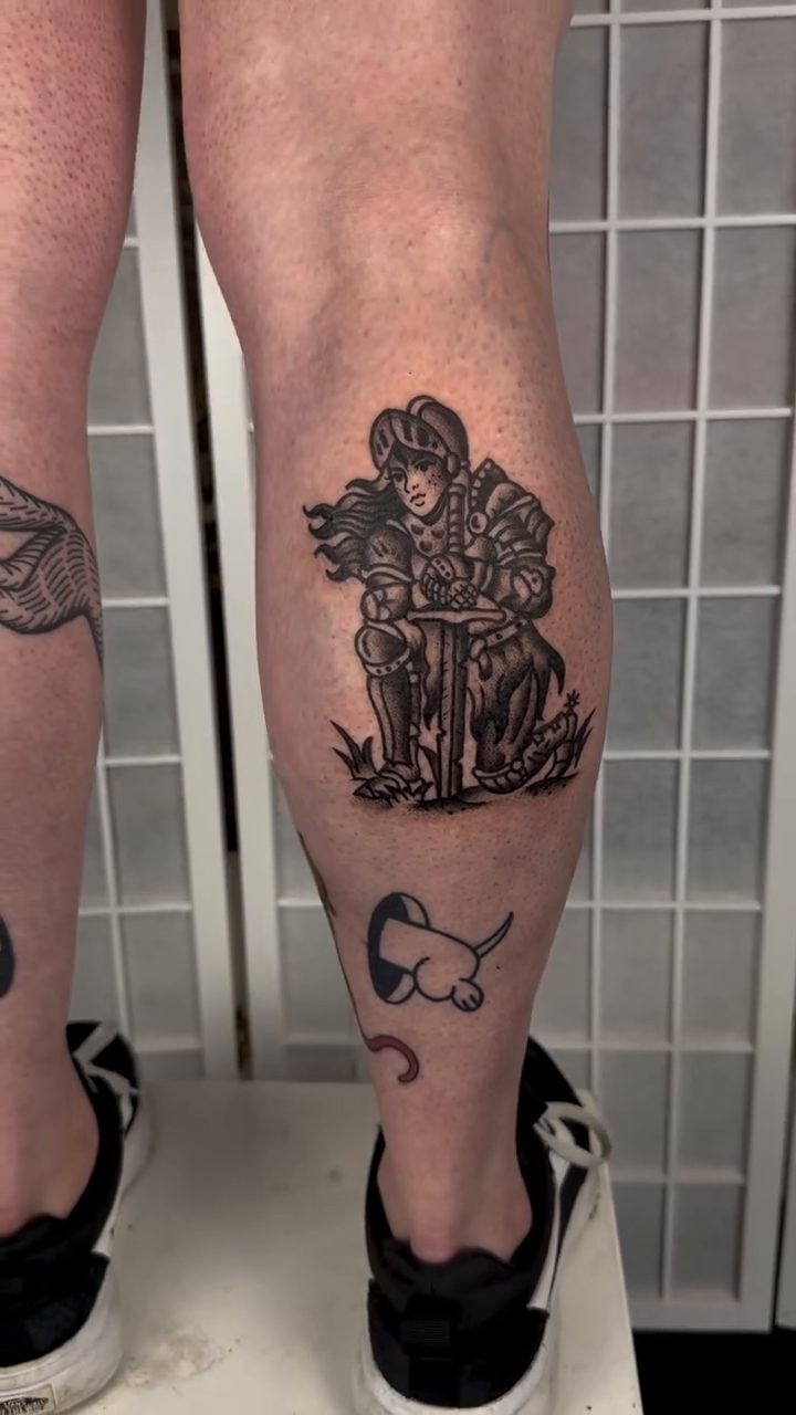 Tattoo by @sadvladink — blackwork