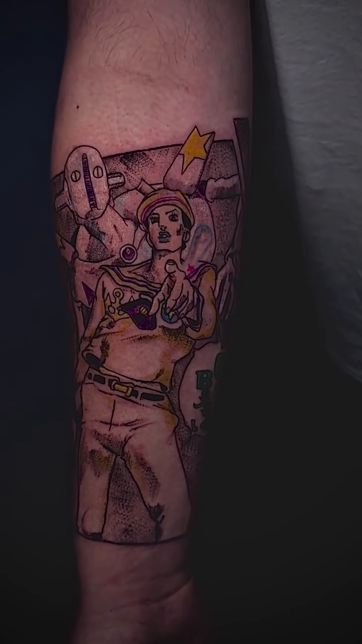 Tattoo by @arrieta.damian_tattoo — neo_traditional, anime