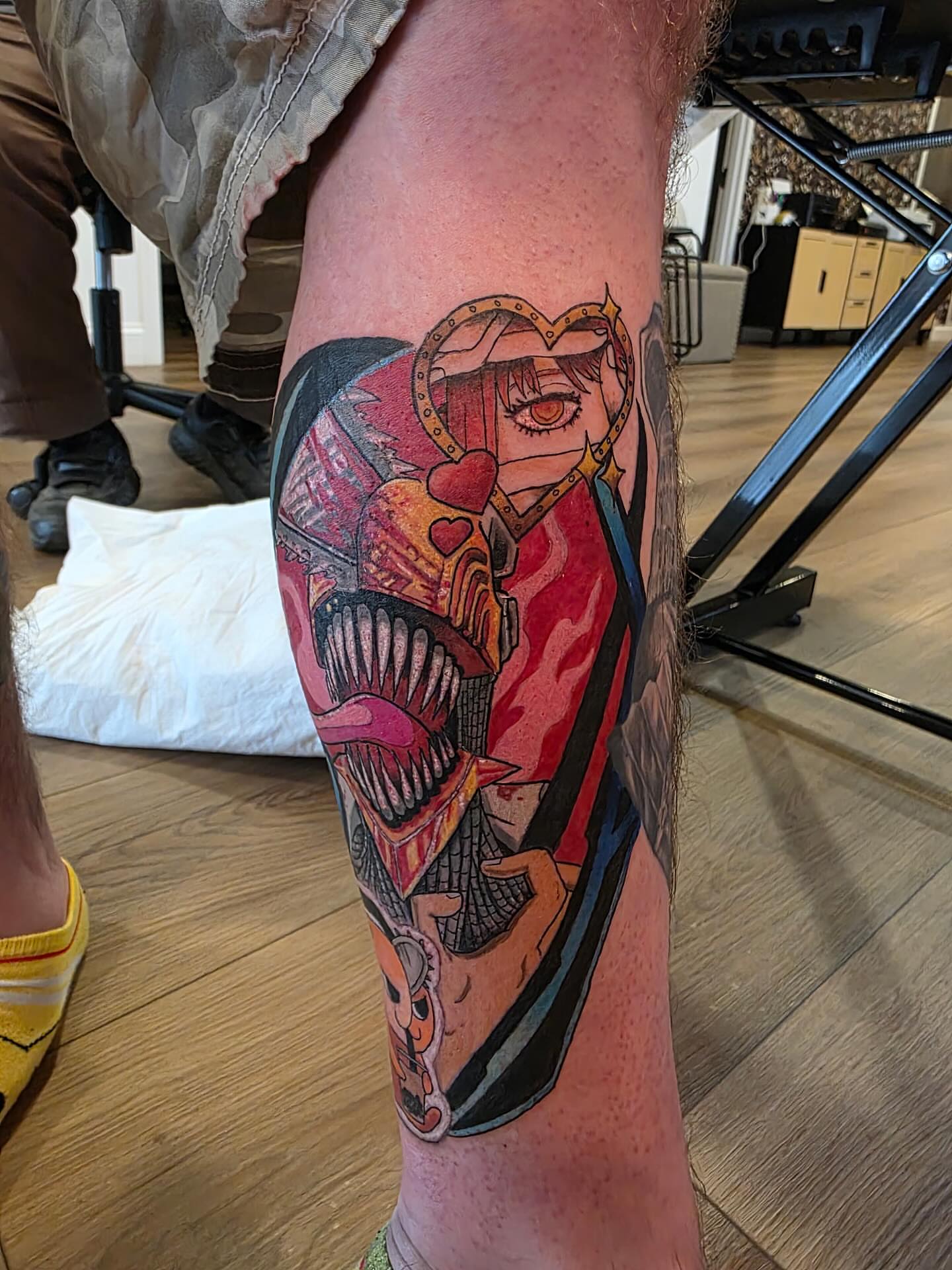 Tattoo by @_krystalwithak_ — anime, dotwork