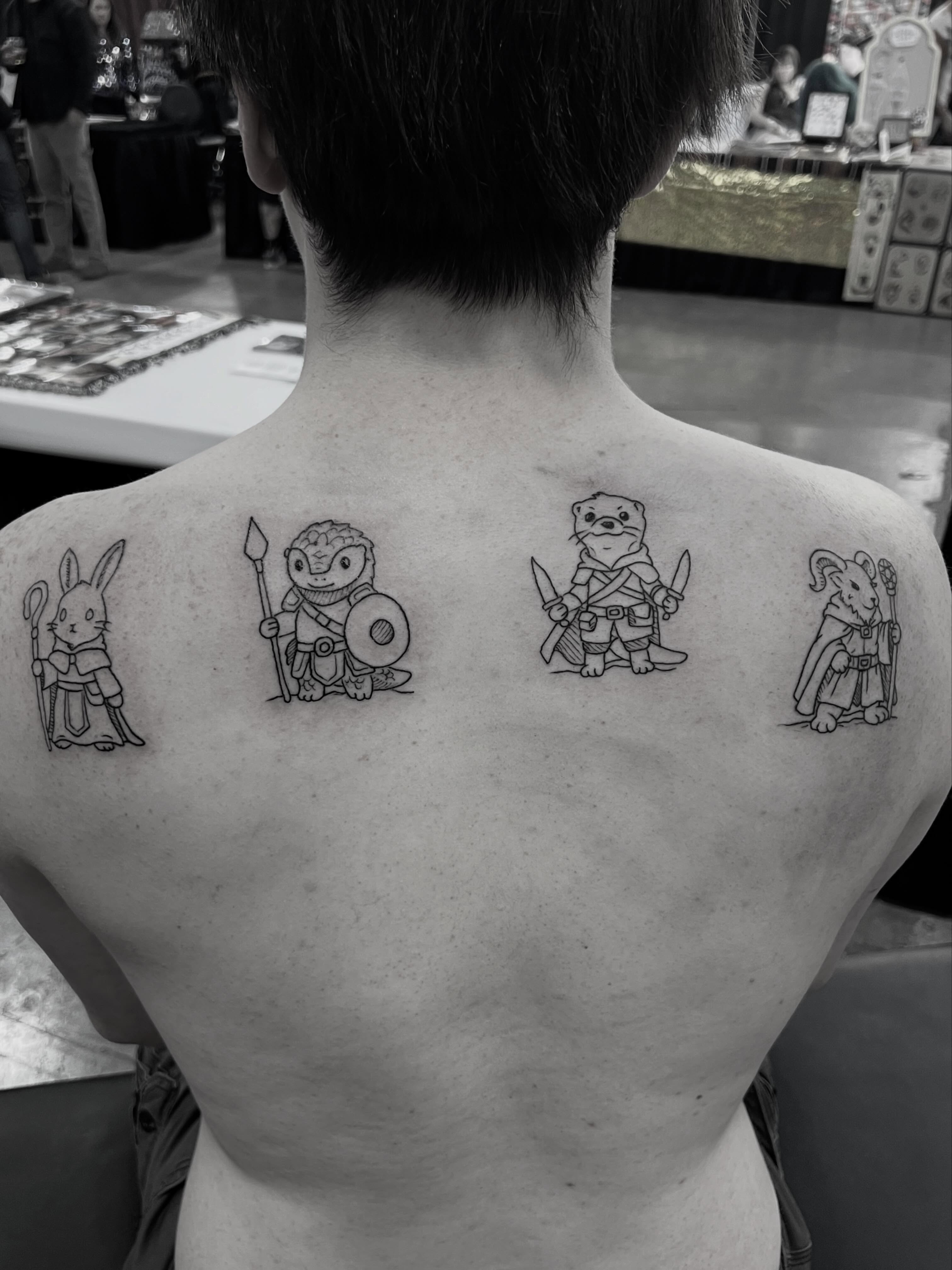 Tattoo by @mattbagodonuts — black_and_grey