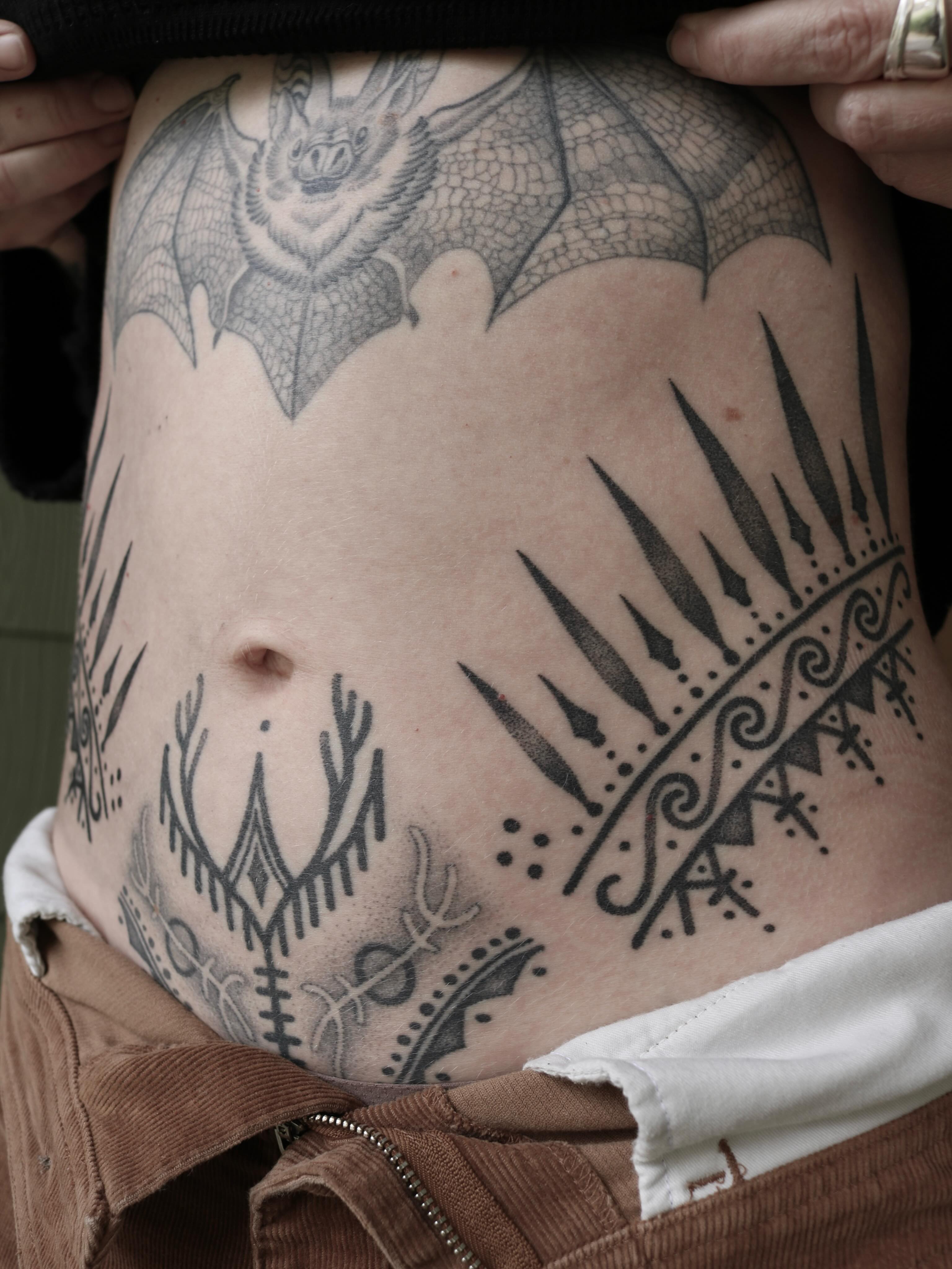 Tattoo by @sanctumsenunatattoo — black_and_grey, tribal
