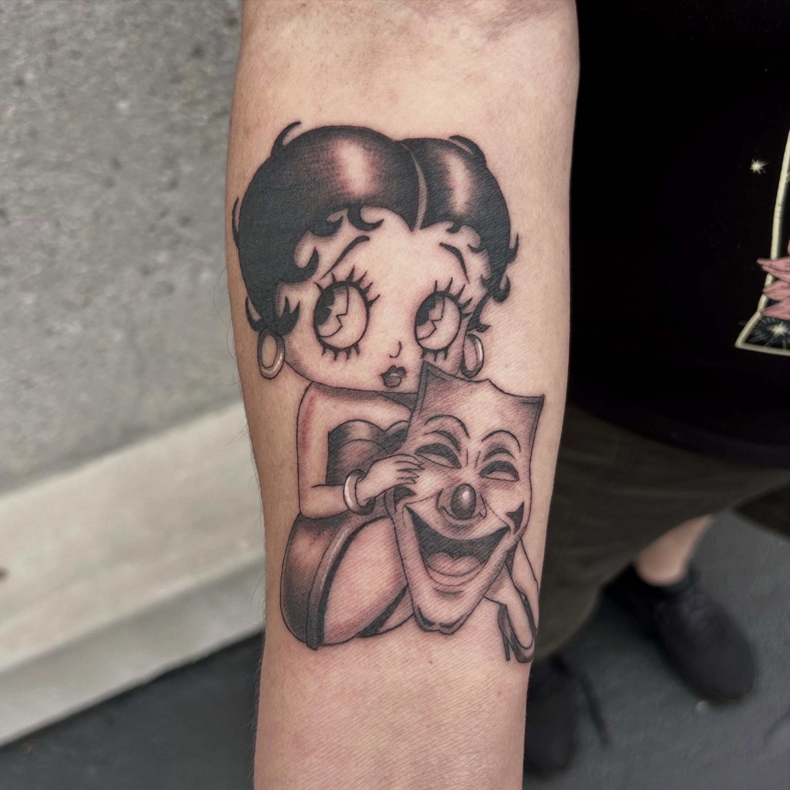 Tattoo by @birdytattoos_ — black_and_grey