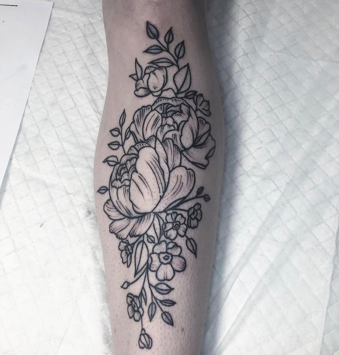 Tattoo by @mattbagodonuts — black_and_grey